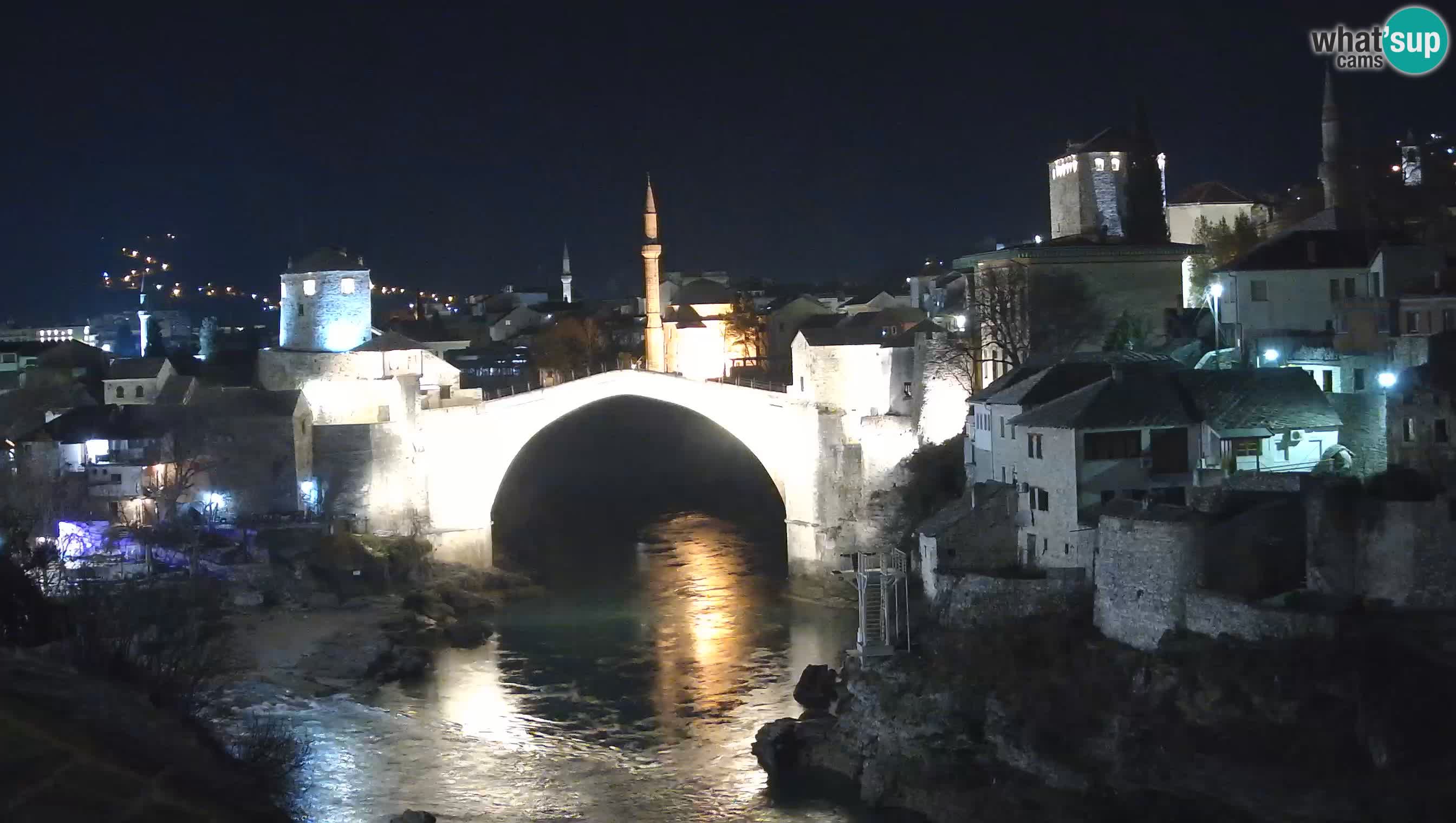 Cámara web de Mostar – El Viejo Puente sobre el río Neretva