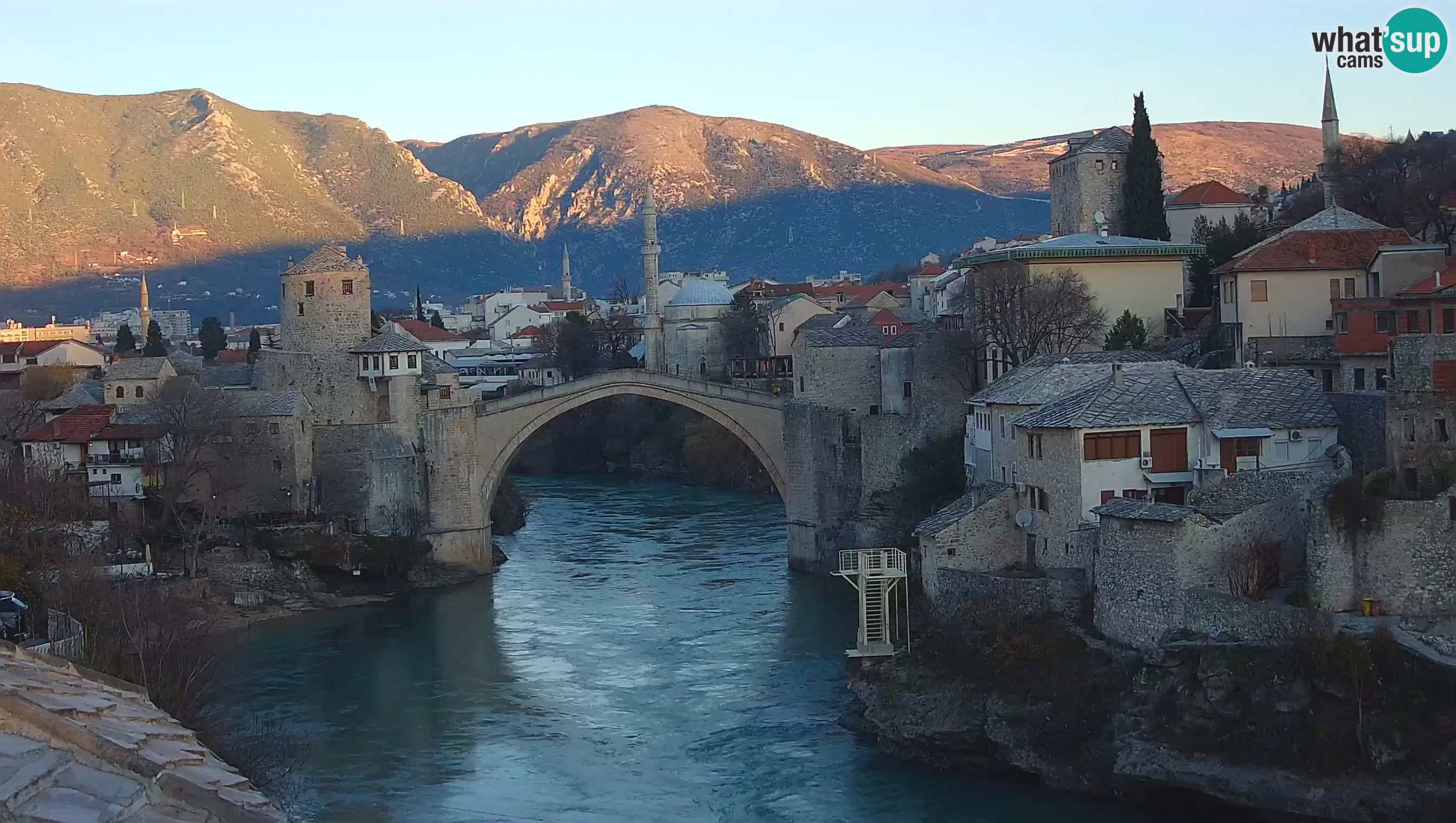 Live Webcam of Mostar – Stari Most (Old Bridge) and Neretva River