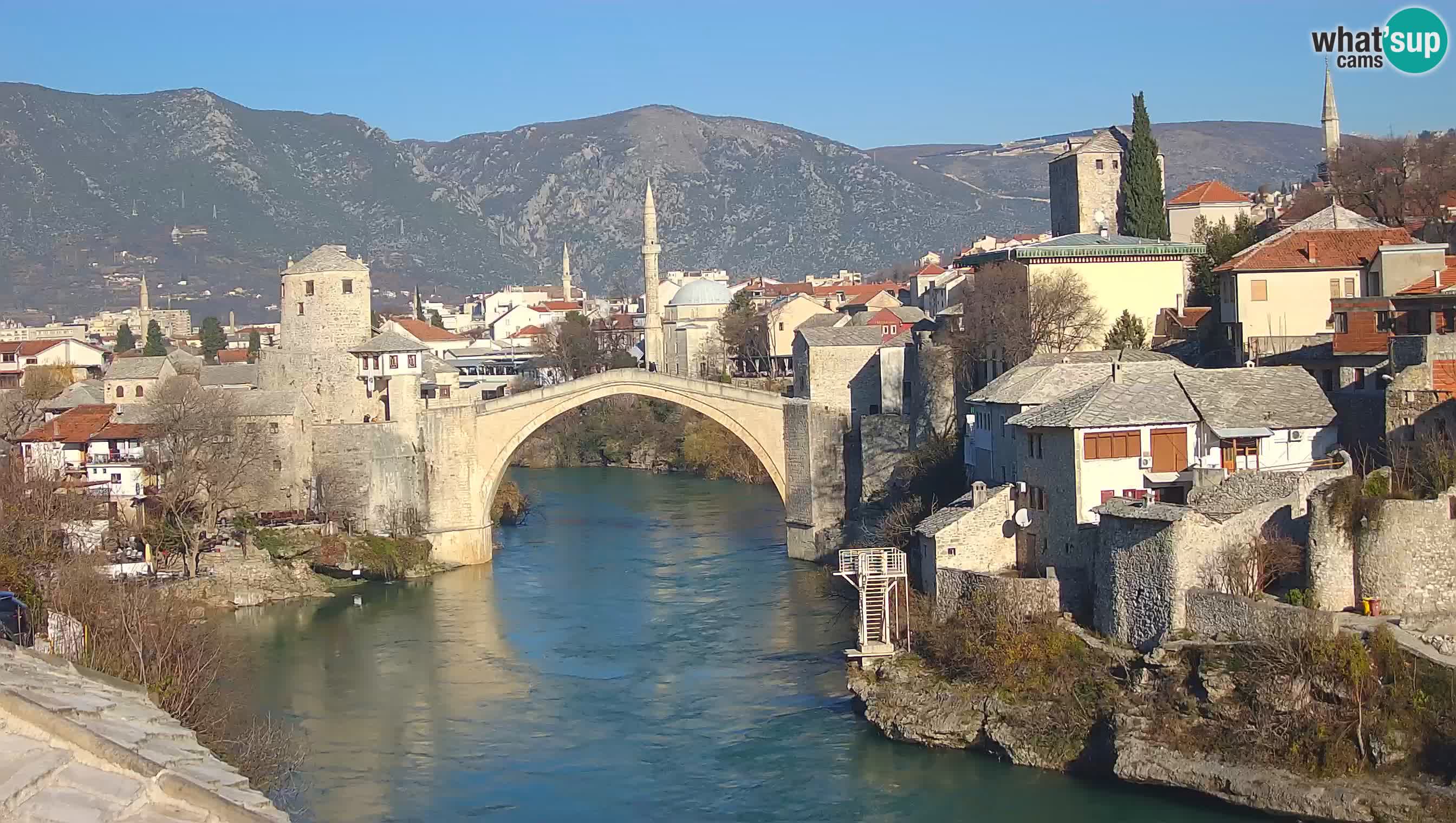 Live Webcam of Mostar – Stari Most (Old Bridge) and Neretva River
