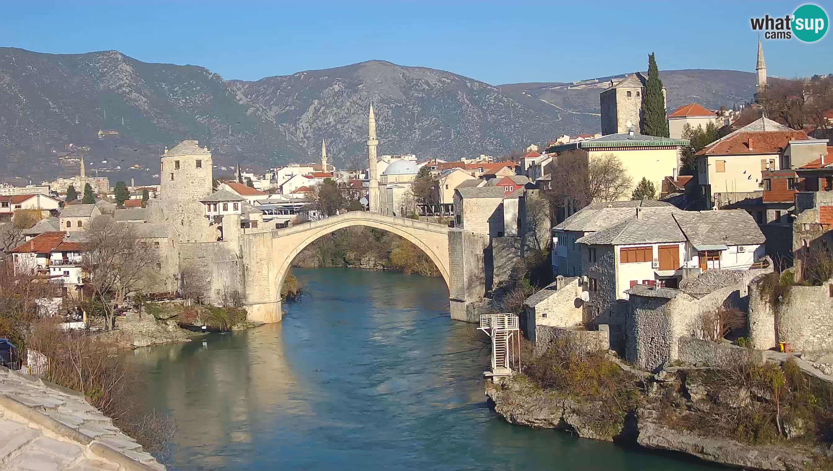 Live Webcam of Mostar – Stari Most (Old Bridge) and Neretva River