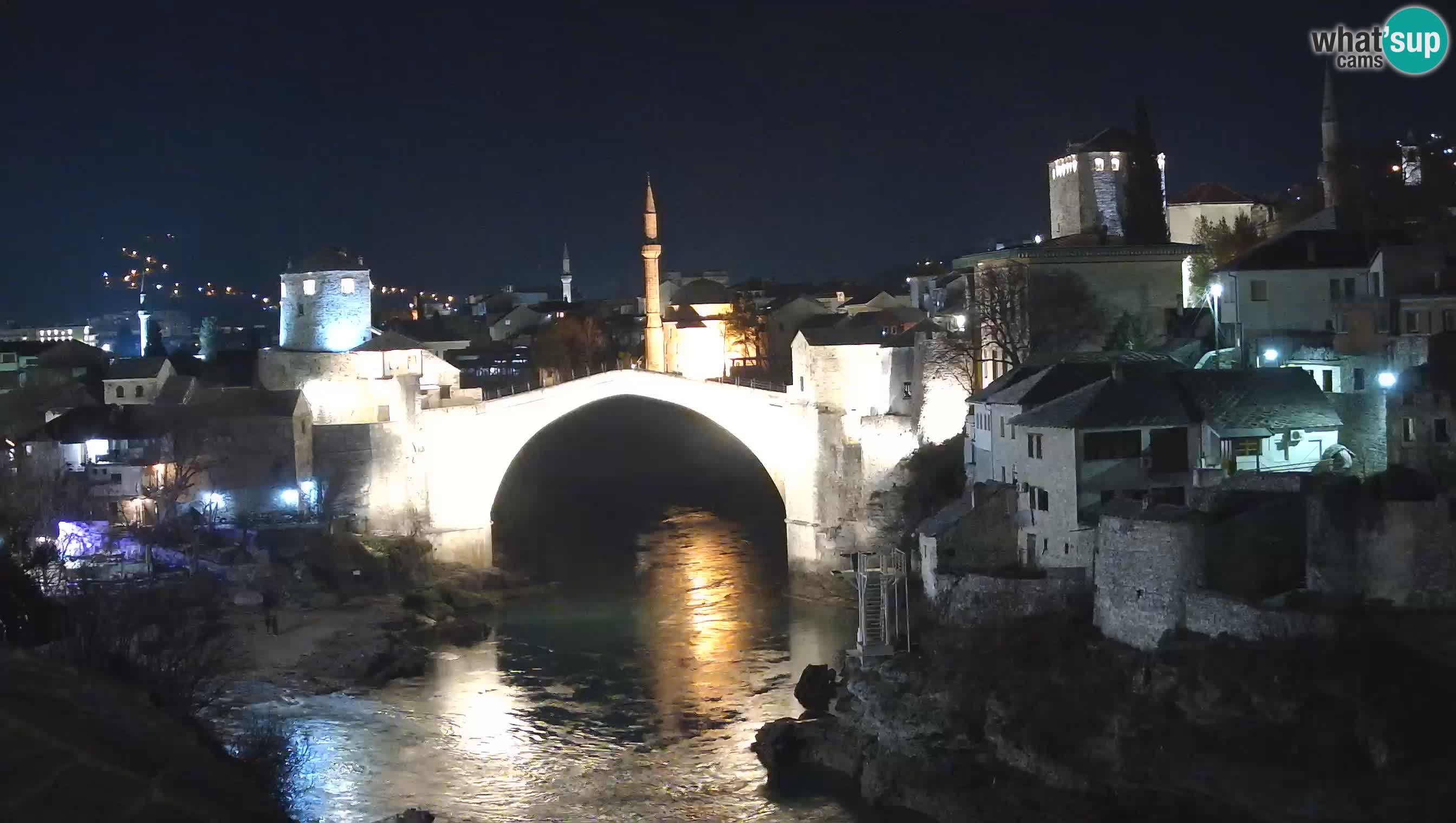 Mostar live – Webcam auf die Alte Brücke (Stari Most) und den Fluss Neretva