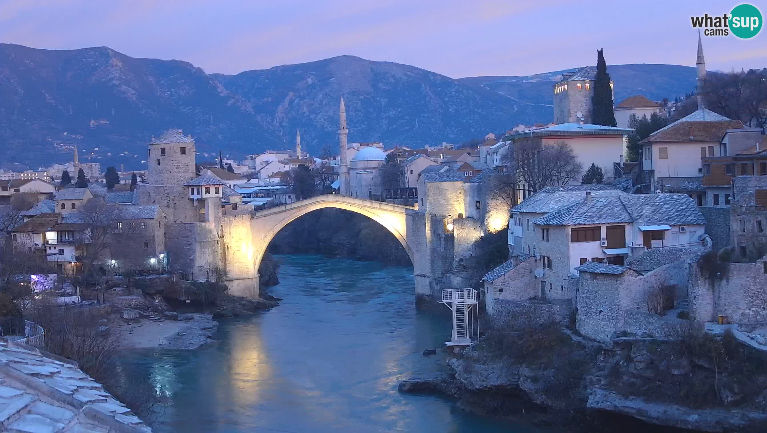 Mostar web kamera – Stari Most i rijeka Neretva – Goa Mostar