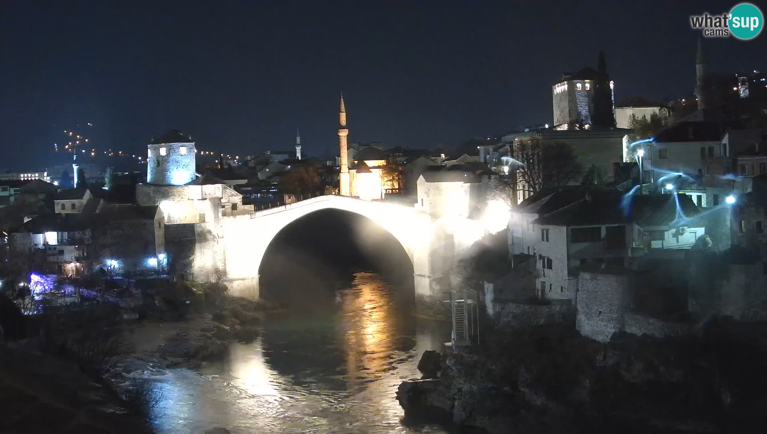 Webcam de Mostar – Le Vieux Pont sur la rivière Neretva