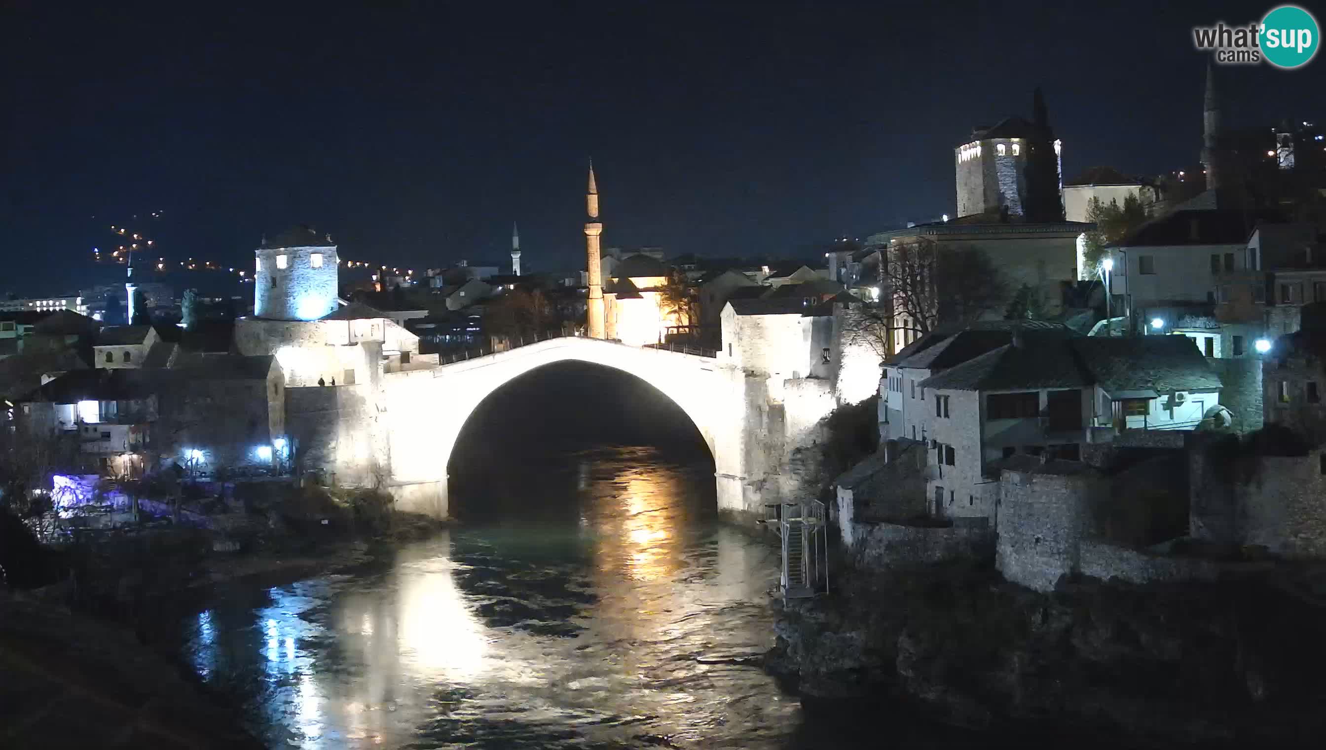 Mostar live – Webcam auf die Alte Brücke (Stari Most) und den Fluss Neretva