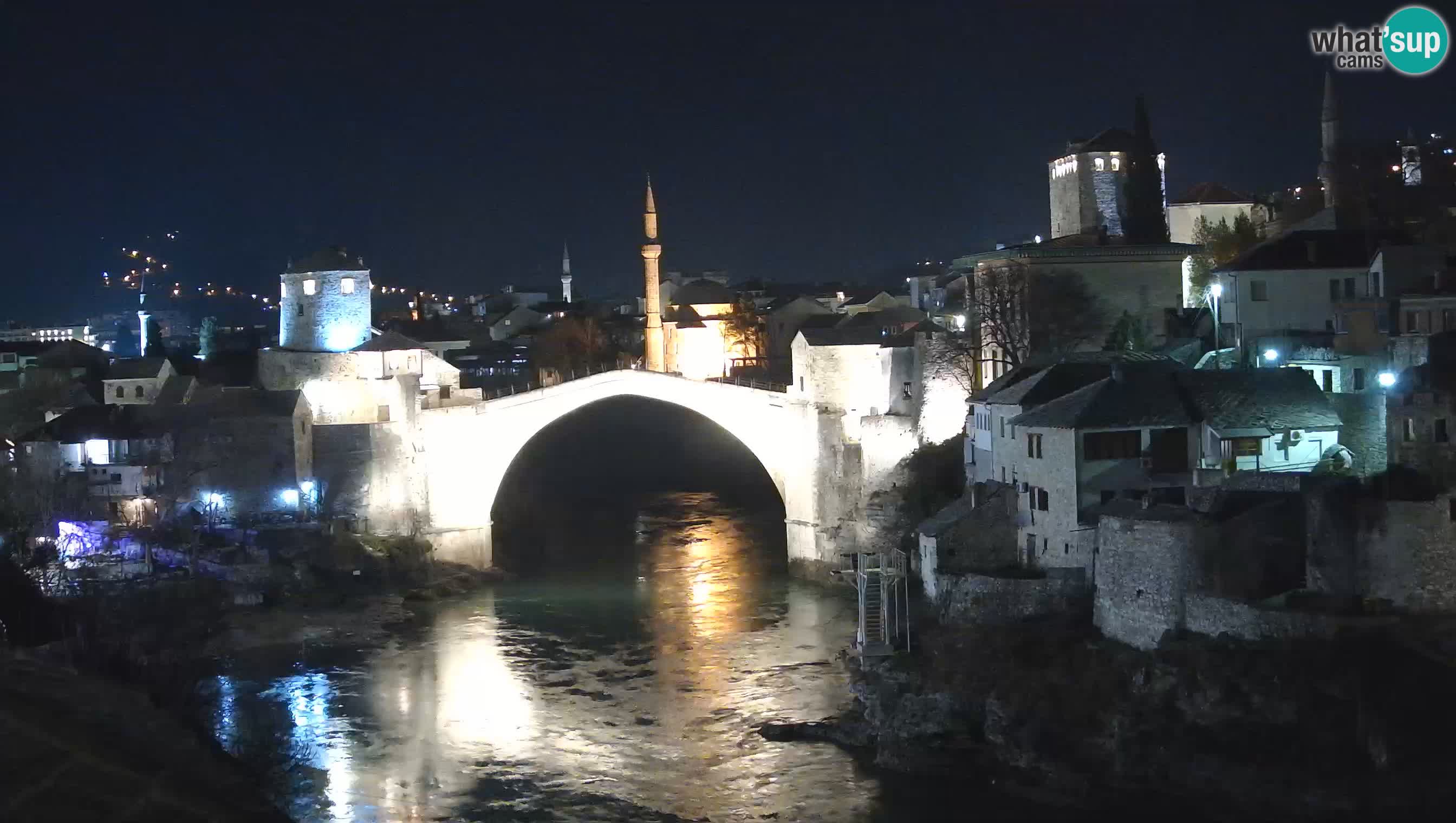 Mostar v živo – Spletna kamera na Starem mostu in reki Neretvi