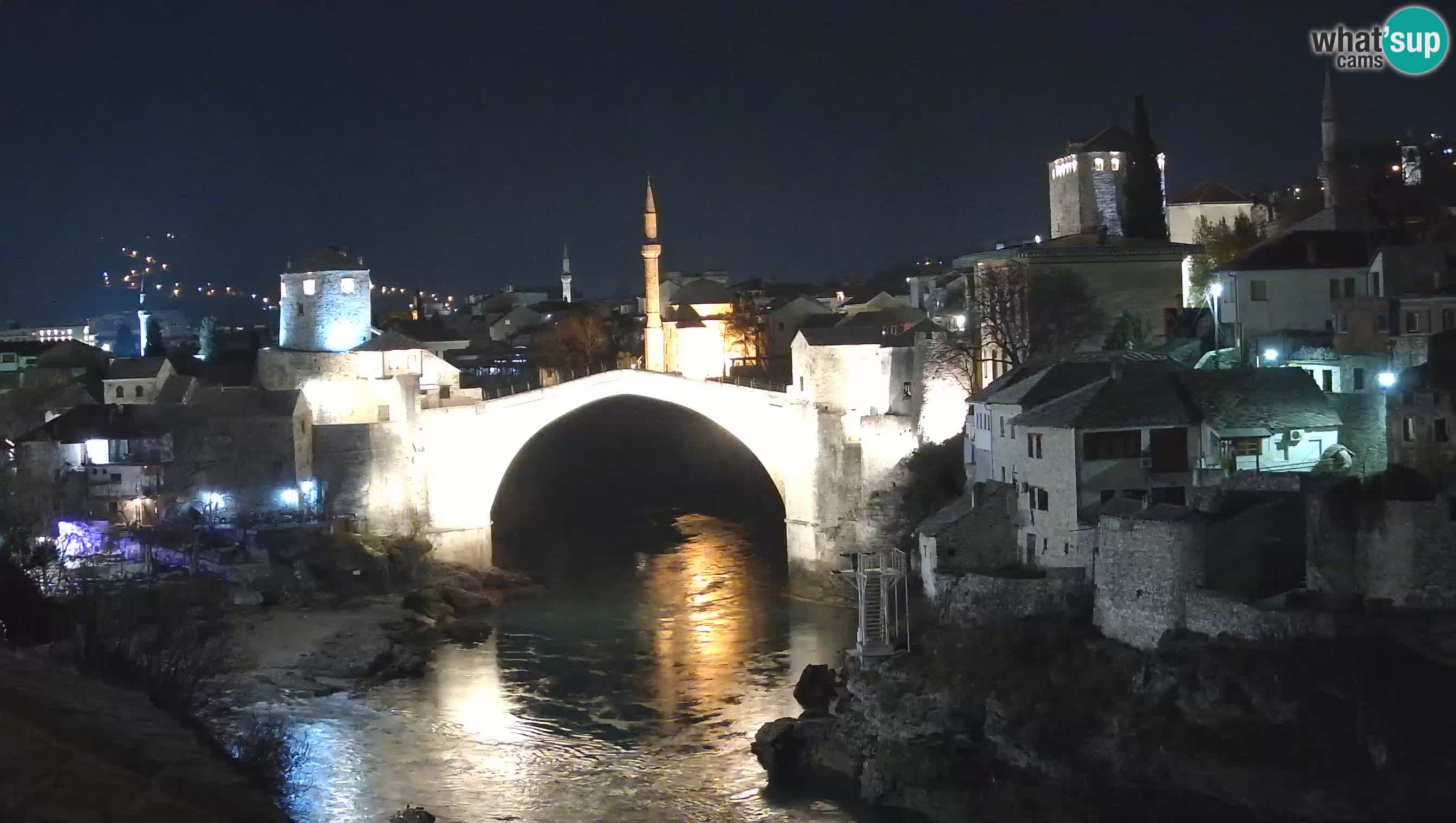 Webcam de Mostar – Le Vieux Pont sur la rivière Neretva