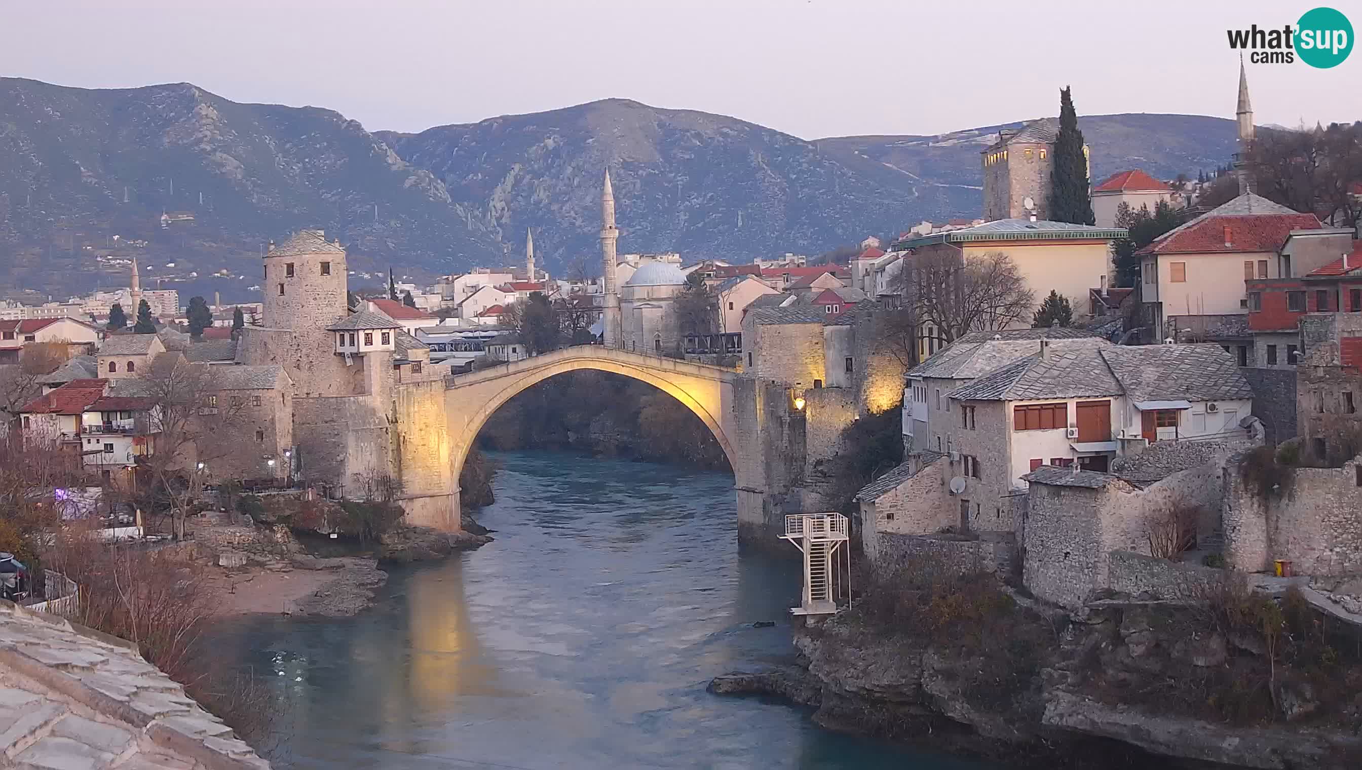 Mostar web kamera – Stari Most i rijeka Neretva – Goa Mostar