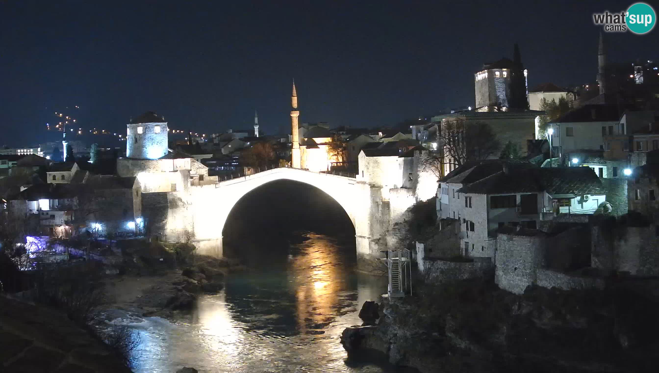 Cámara web de Mostar – El Viejo Puente sobre el río Neretva