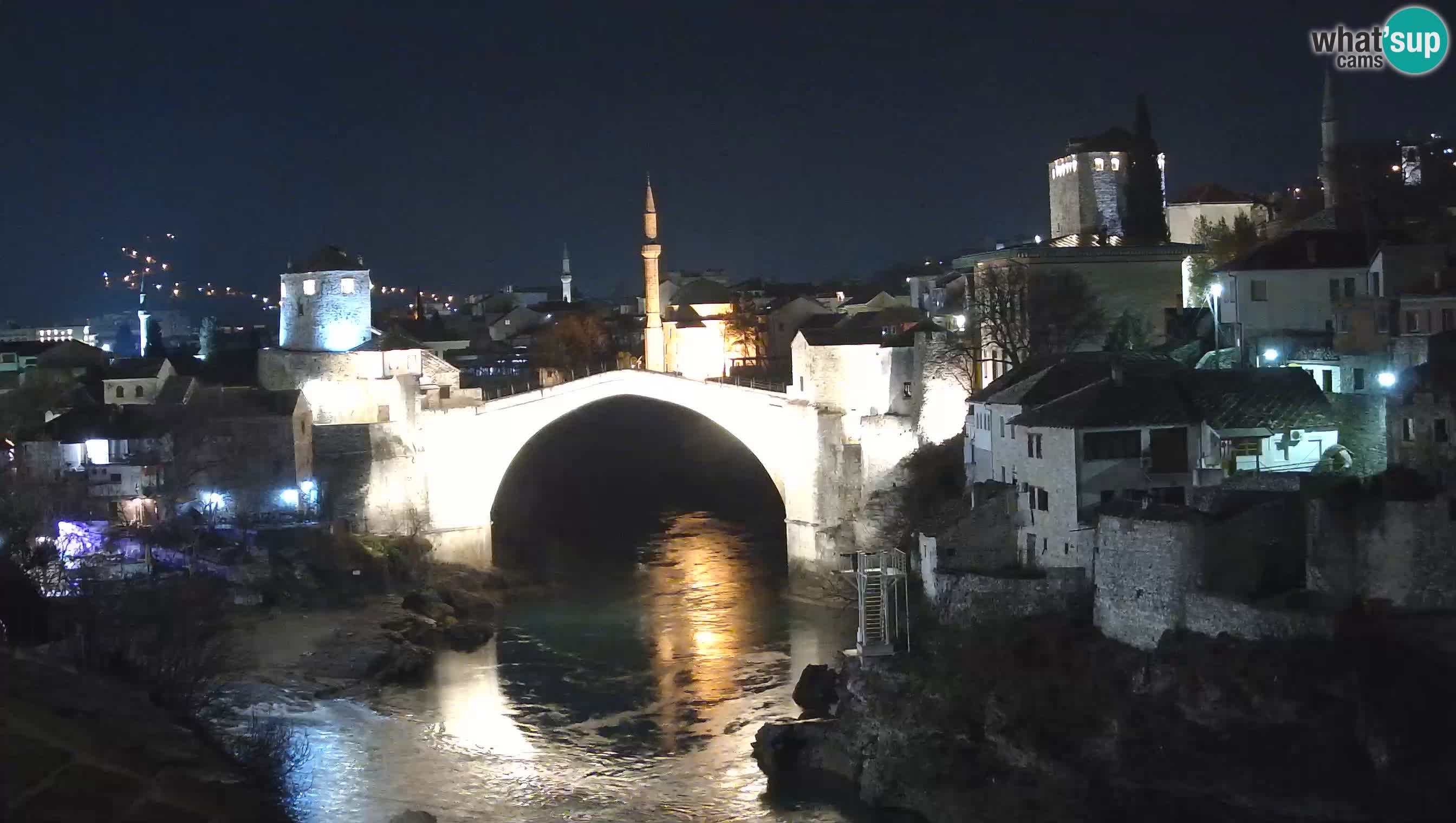 Mostar live – Webcam auf die Alte Brücke (Stari Most) und den Fluss Neretva
