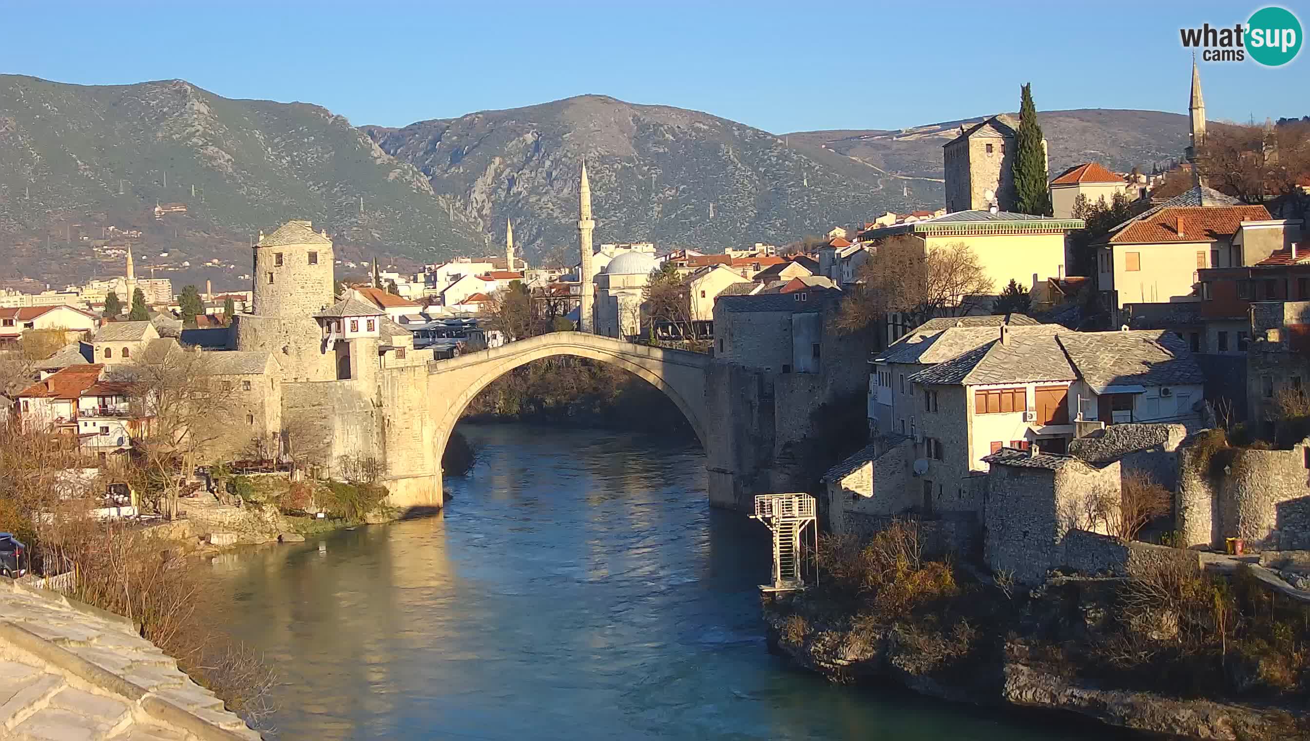 Mostar in diretta – Webcam sul Ponte Vecchio (Stari Most) e fiume Neretva