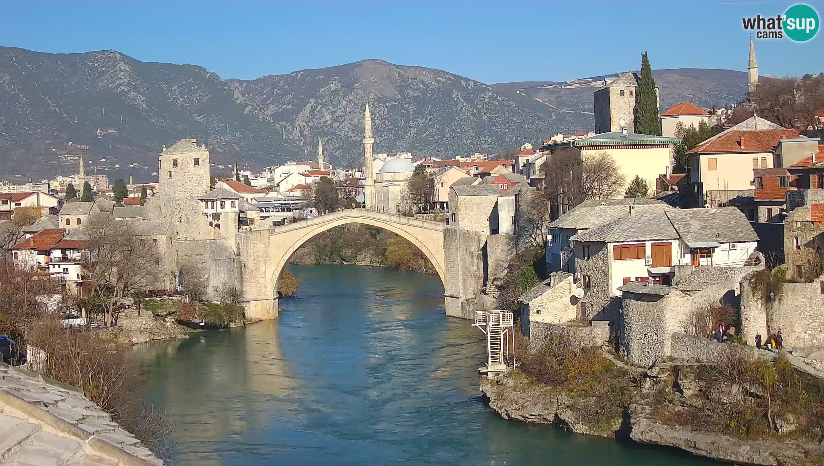 Mostar webcam – LIVE Old Bridge and Neretva river