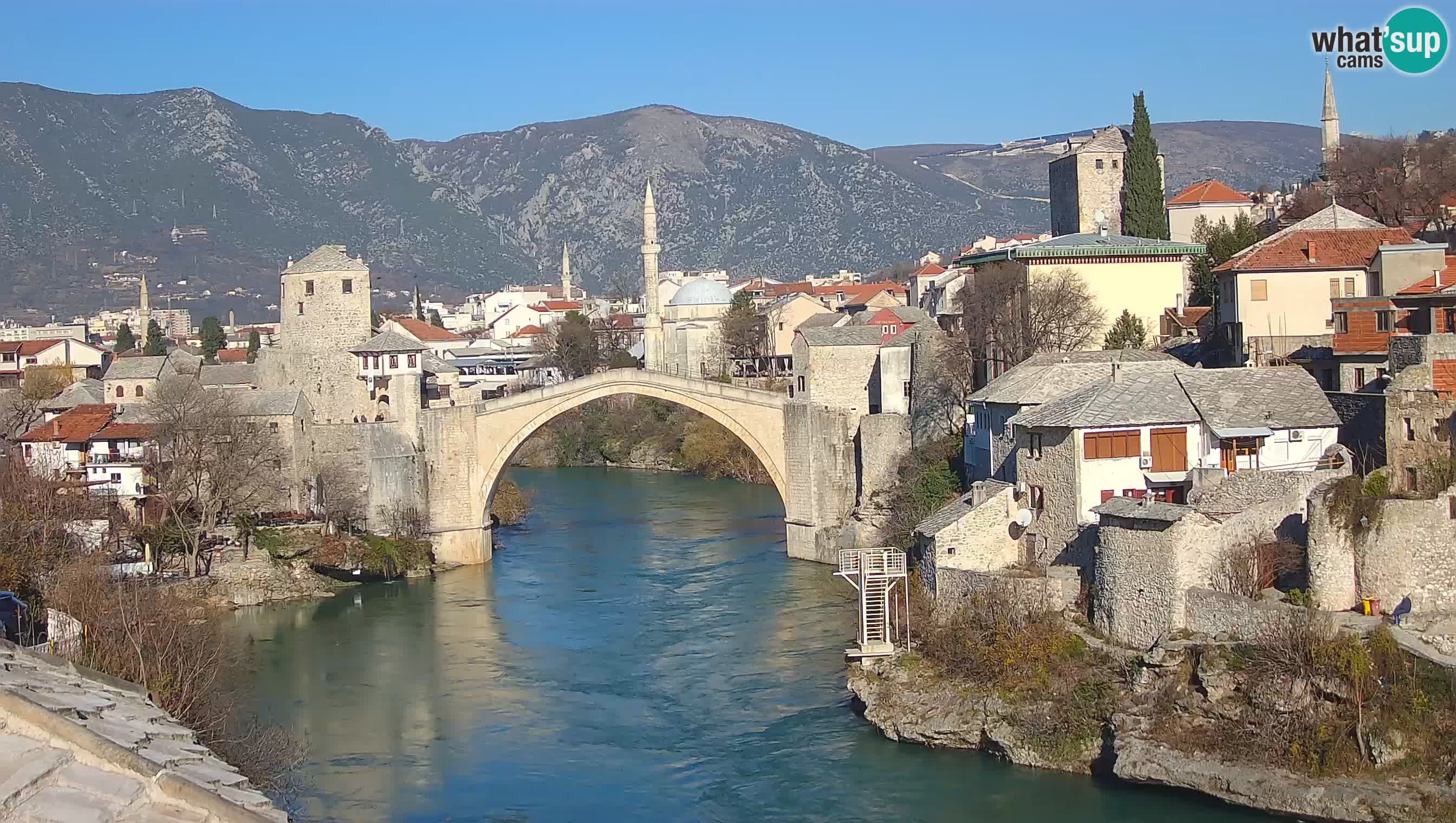 Mostar webcam – LIVE Old Bridge and Neretva river