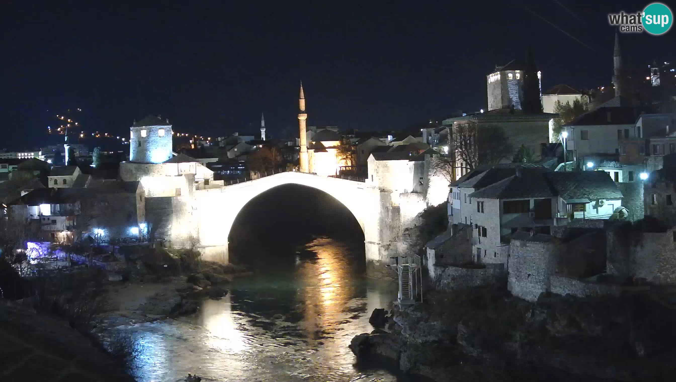 Webcam de Mostar – Le Vieux Pont sur la rivière Neretva