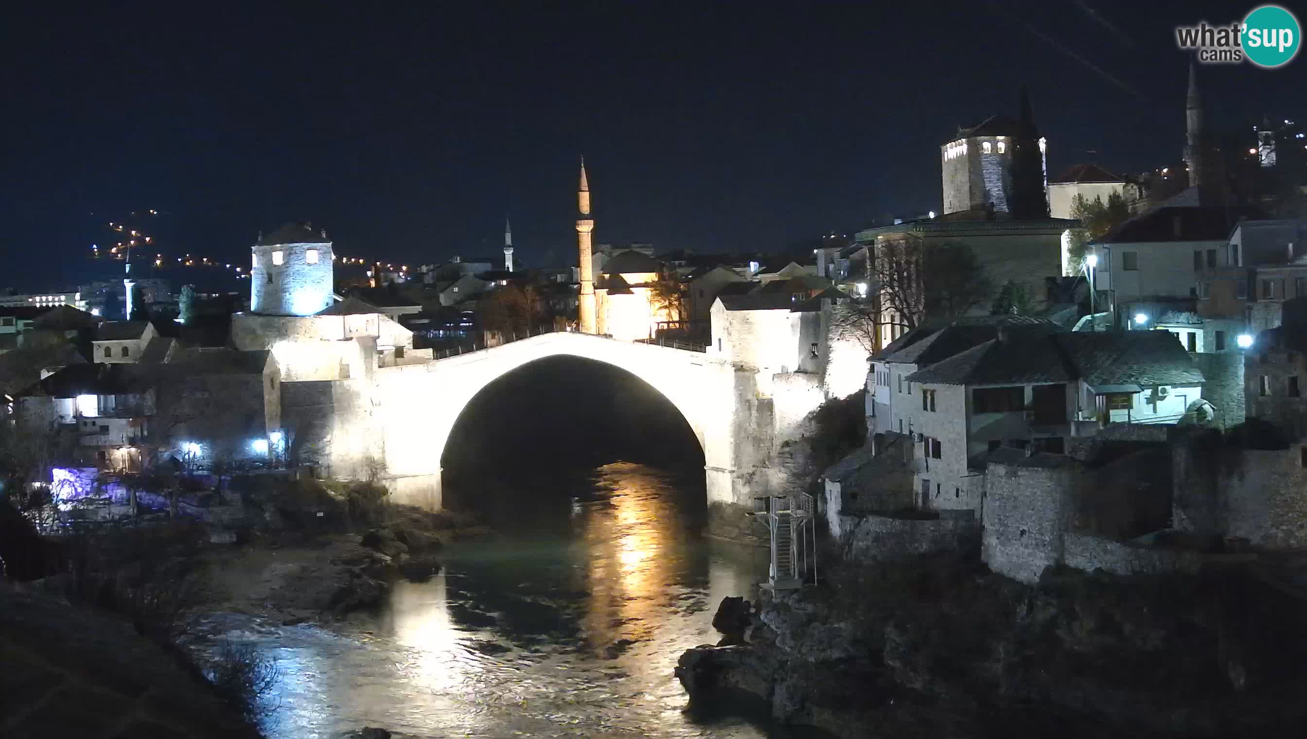 Mostar v živo – Spletna kamera na Starem mostu in reki Neretvi
