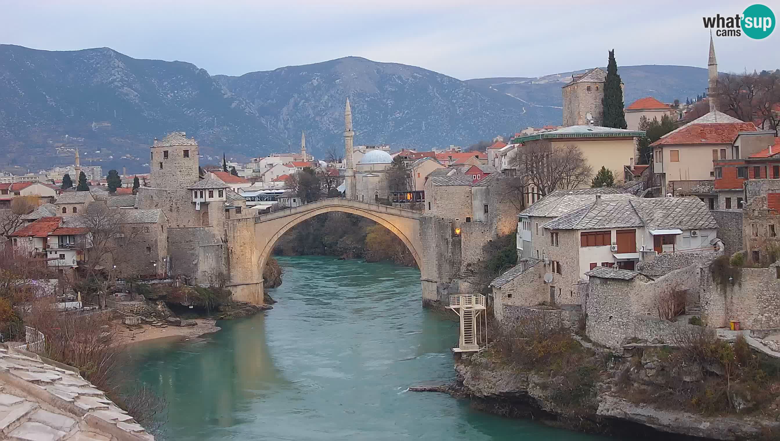 Live Webcam of Mostar – Stari Most (Old Bridge) and Neretva River