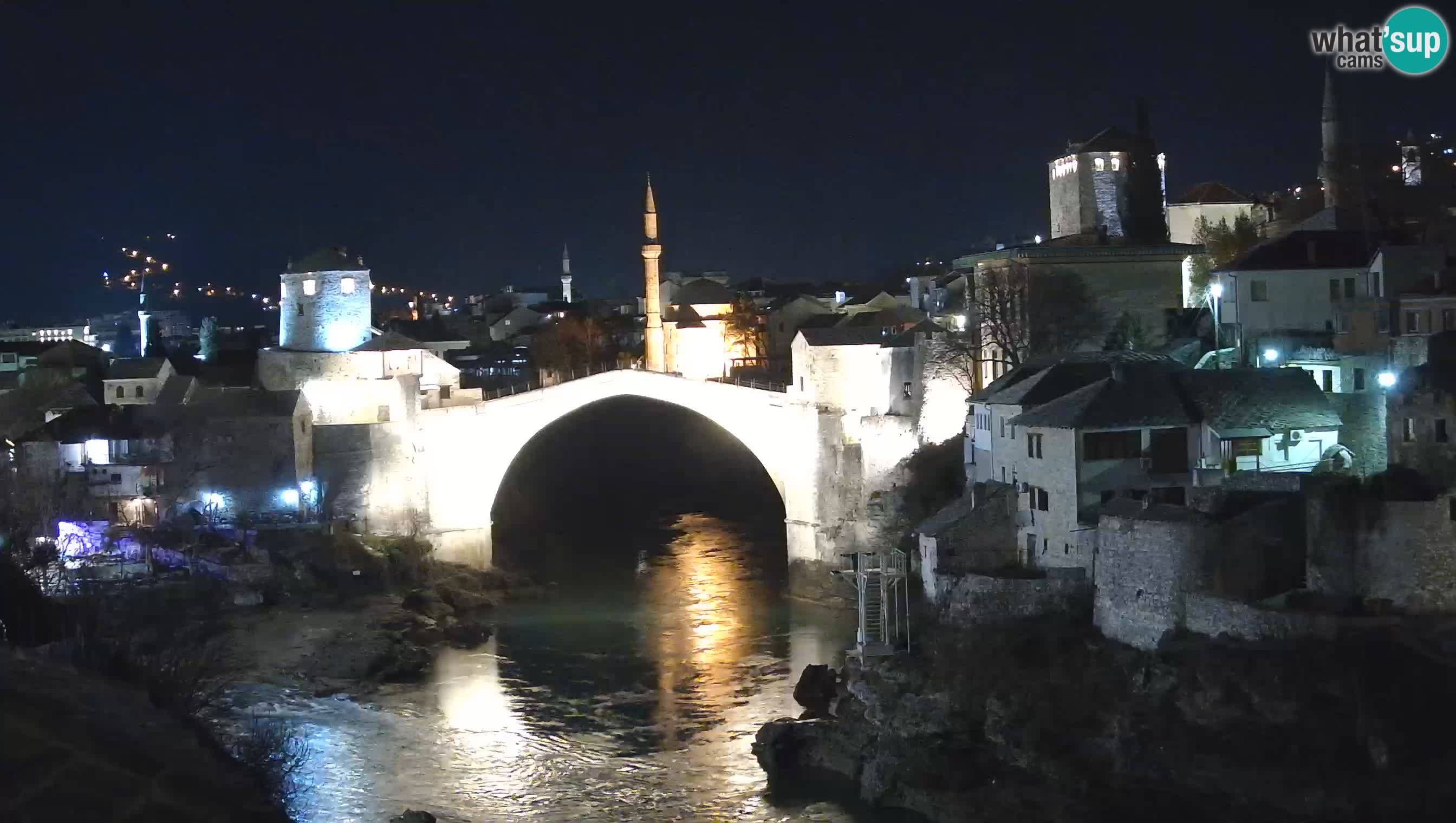 Mostar live – Webcam auf die Alte Brücke (Stari Most) und den Fluss Neretva