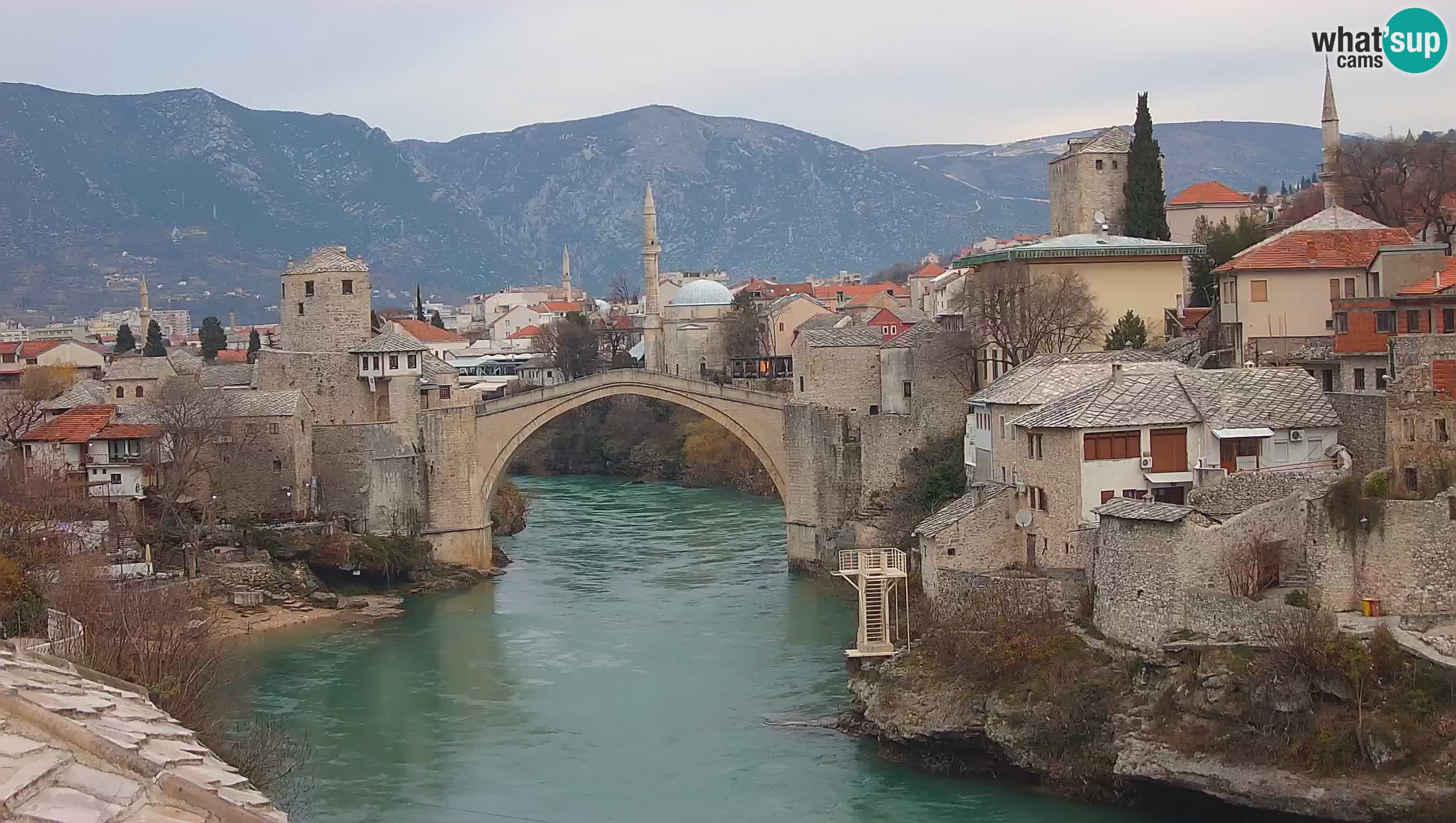 Live Webcam of Mostar – Stari Most (Old Bridge) and Neretva River