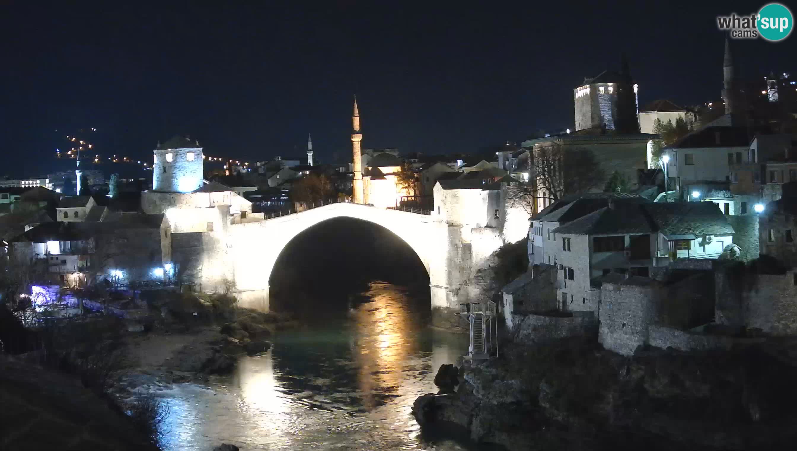 Webcam de Mostar – Le Vieux Pont sur la rivière Neretva