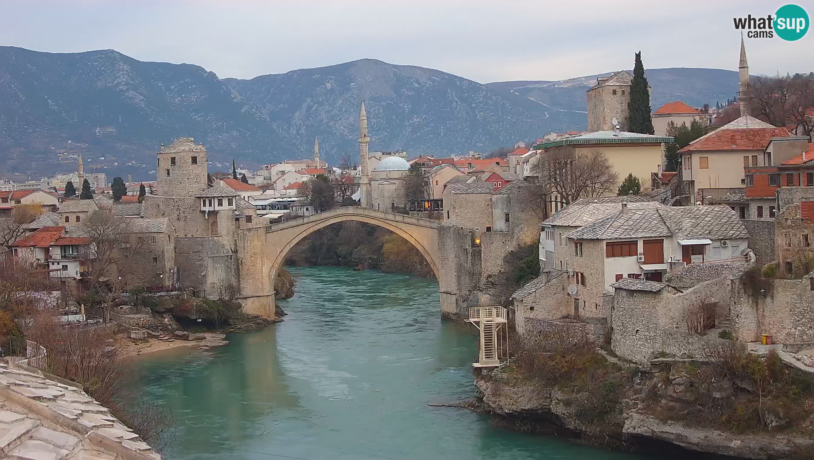 Mostar web kamera – Stari Most i rijeka Neretva – Goa Mostar