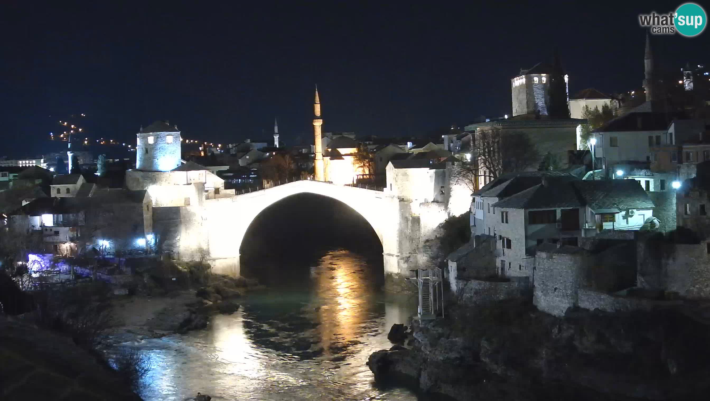 Cámara web de Mostar – El Viejo Puente sobre el río Neretva