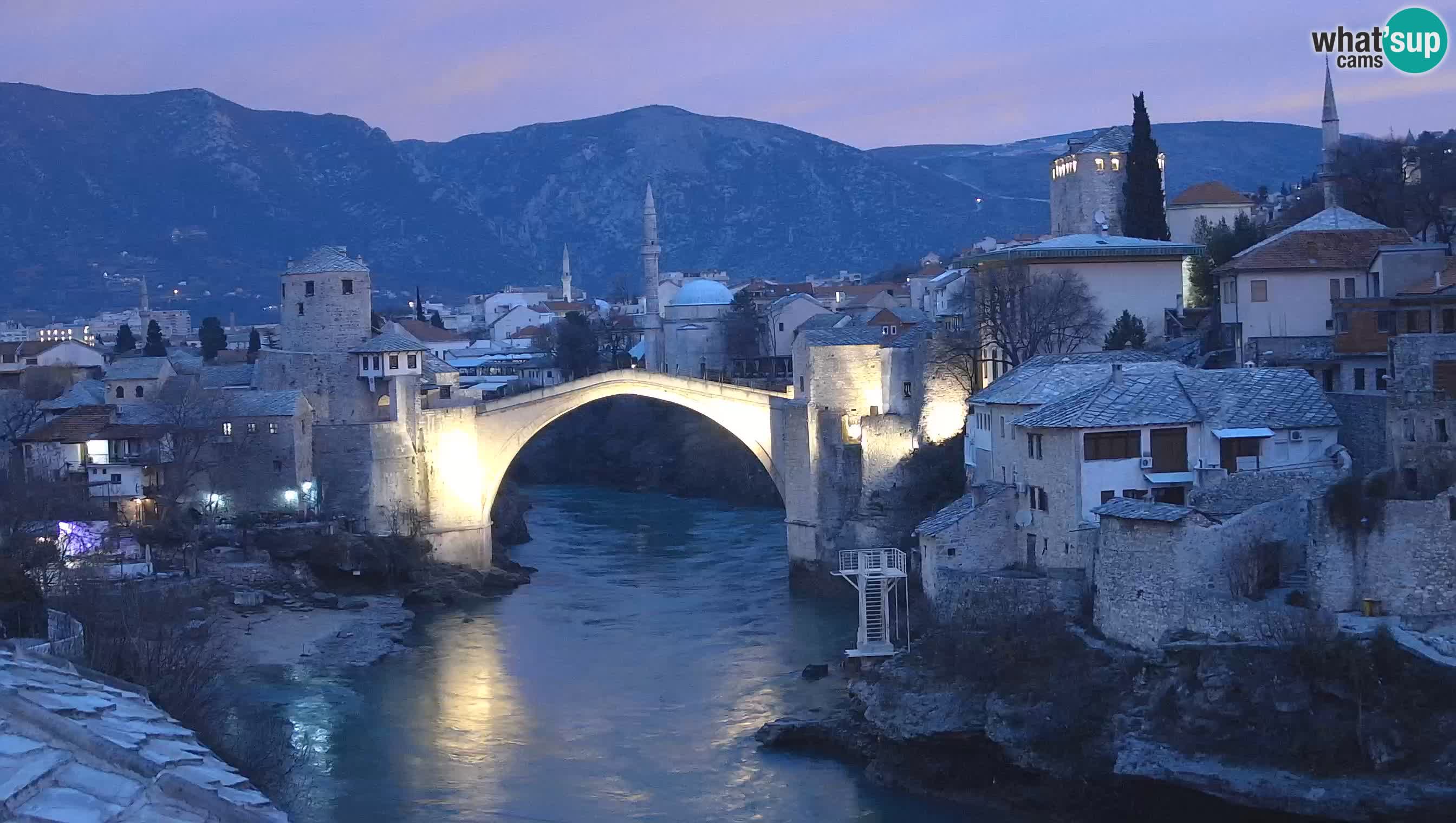 Mostar web kamera – Stari Most i rijeka Neretva – Goa Mostar