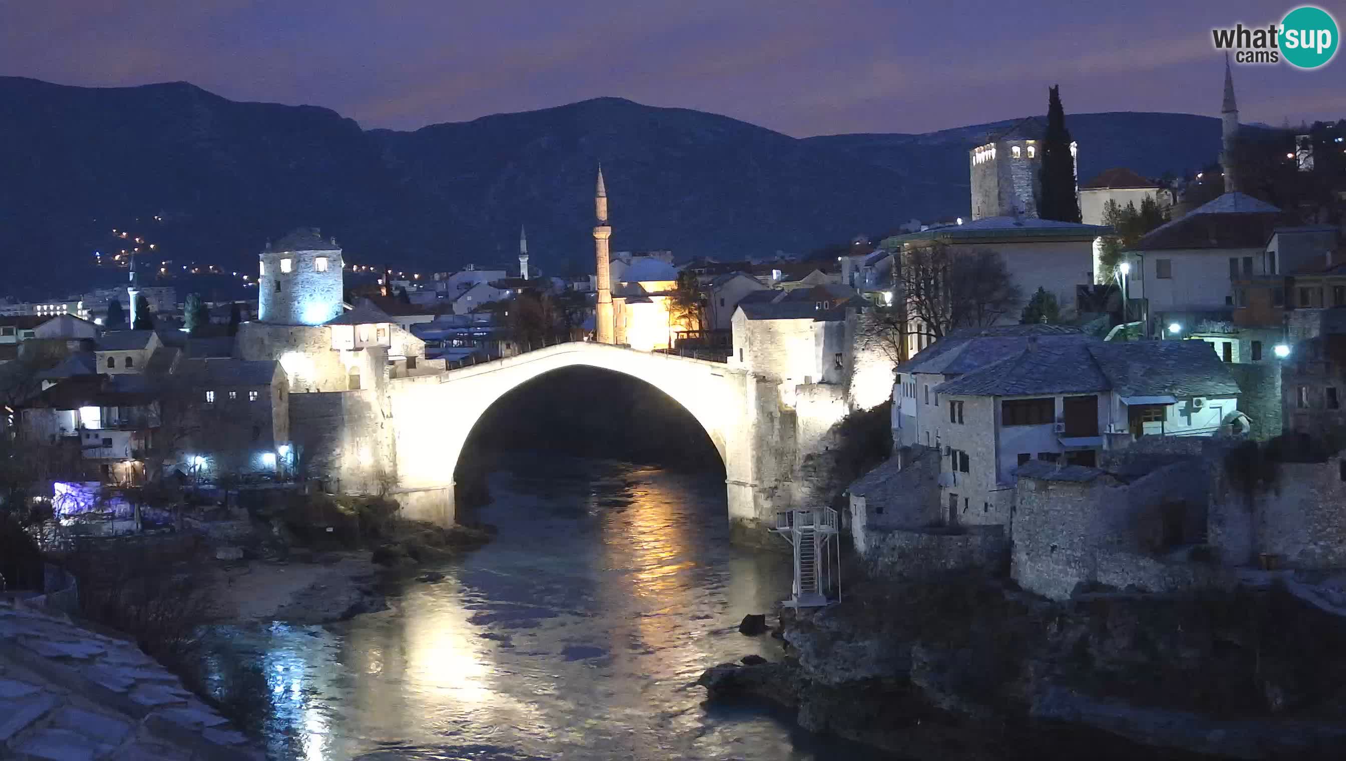Mostar web kamera – Stari Most i rijeka Neretva – Goa Mostar