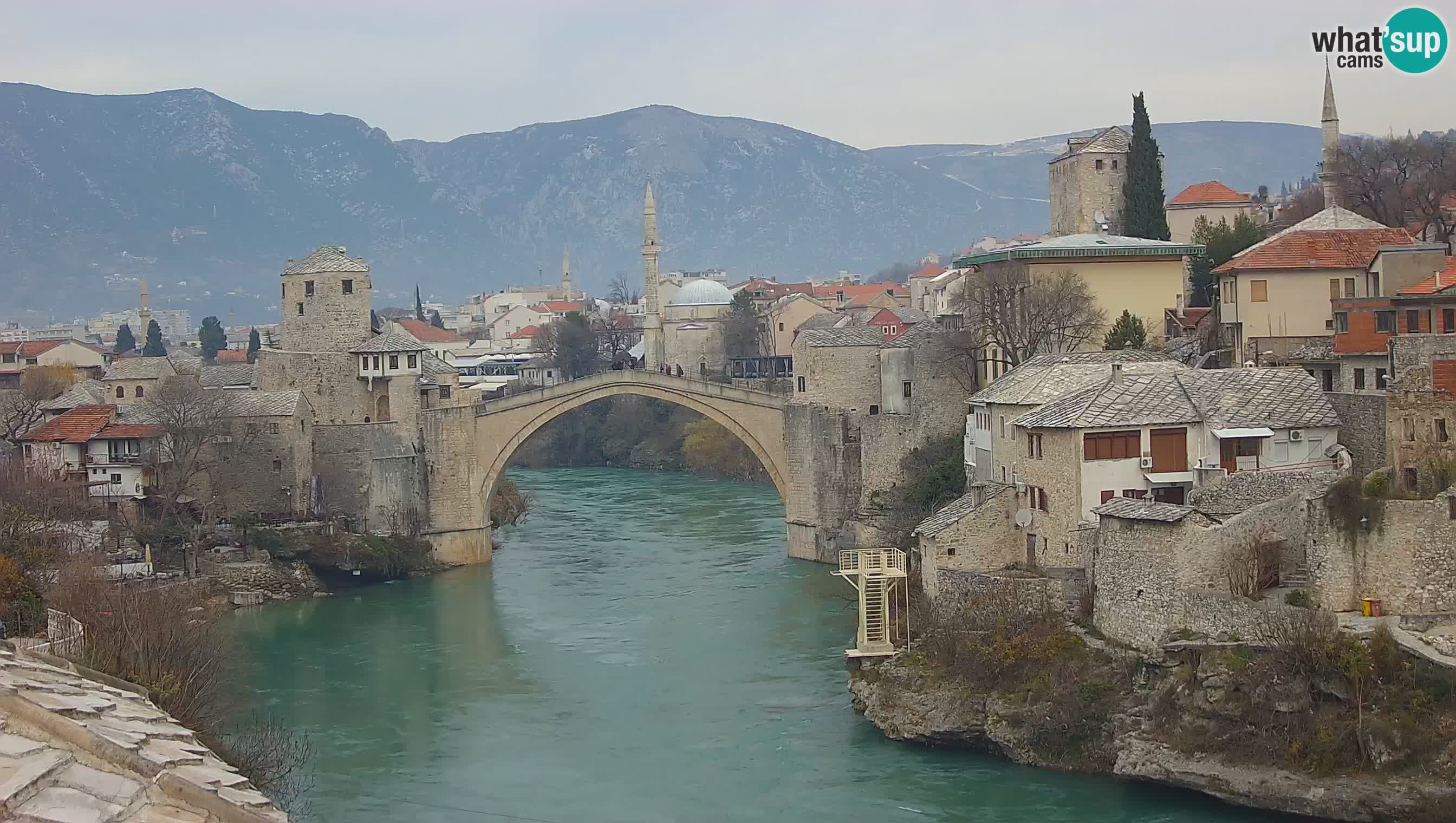 Mostar webcam – LIVE Old Bridge and Neretva river