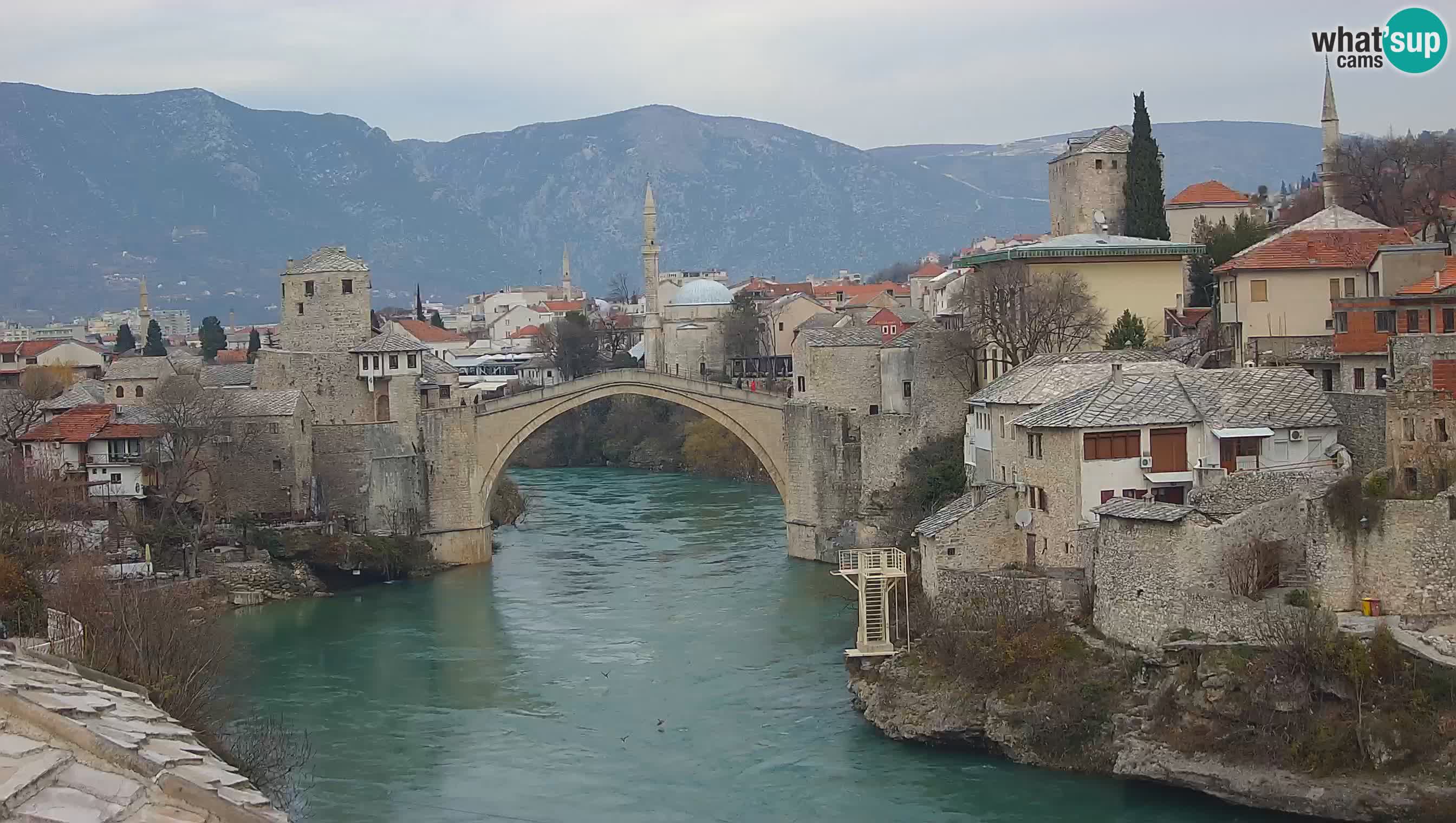 Mostar webcam – LIVE Old Bridge and Neretva river