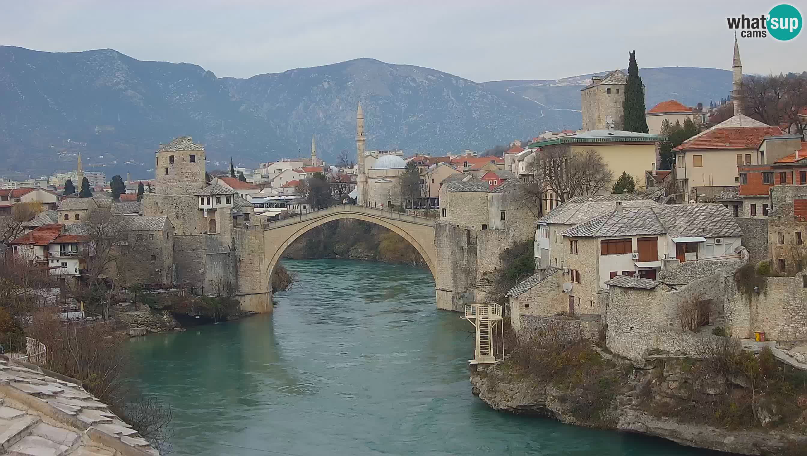 Live Webcam of Mostar – Stari Most (Old Bridge) and Neretva River