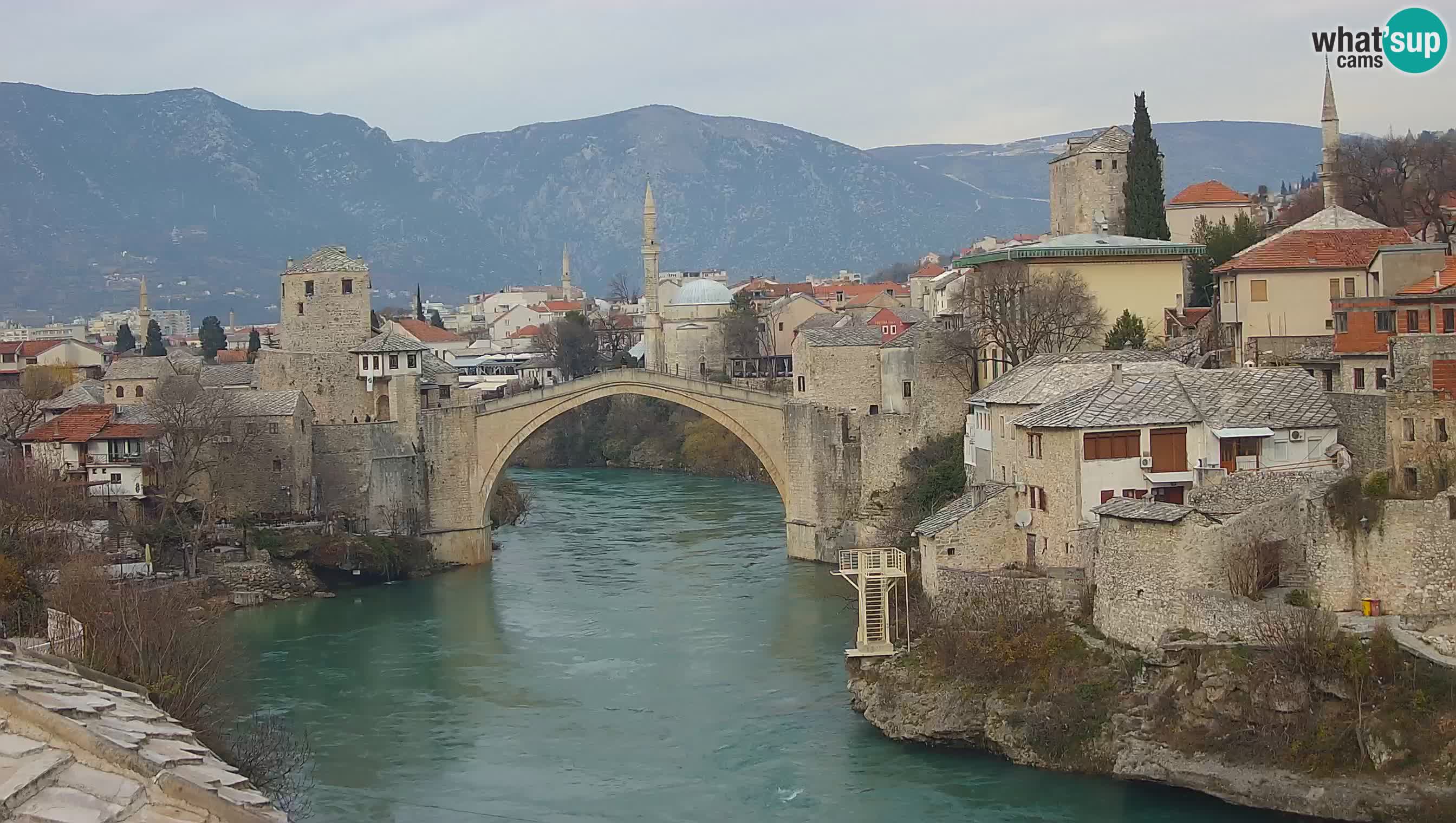 Mostar web kamera – Stari Most i rijeka Neretva – Goa Mostar
