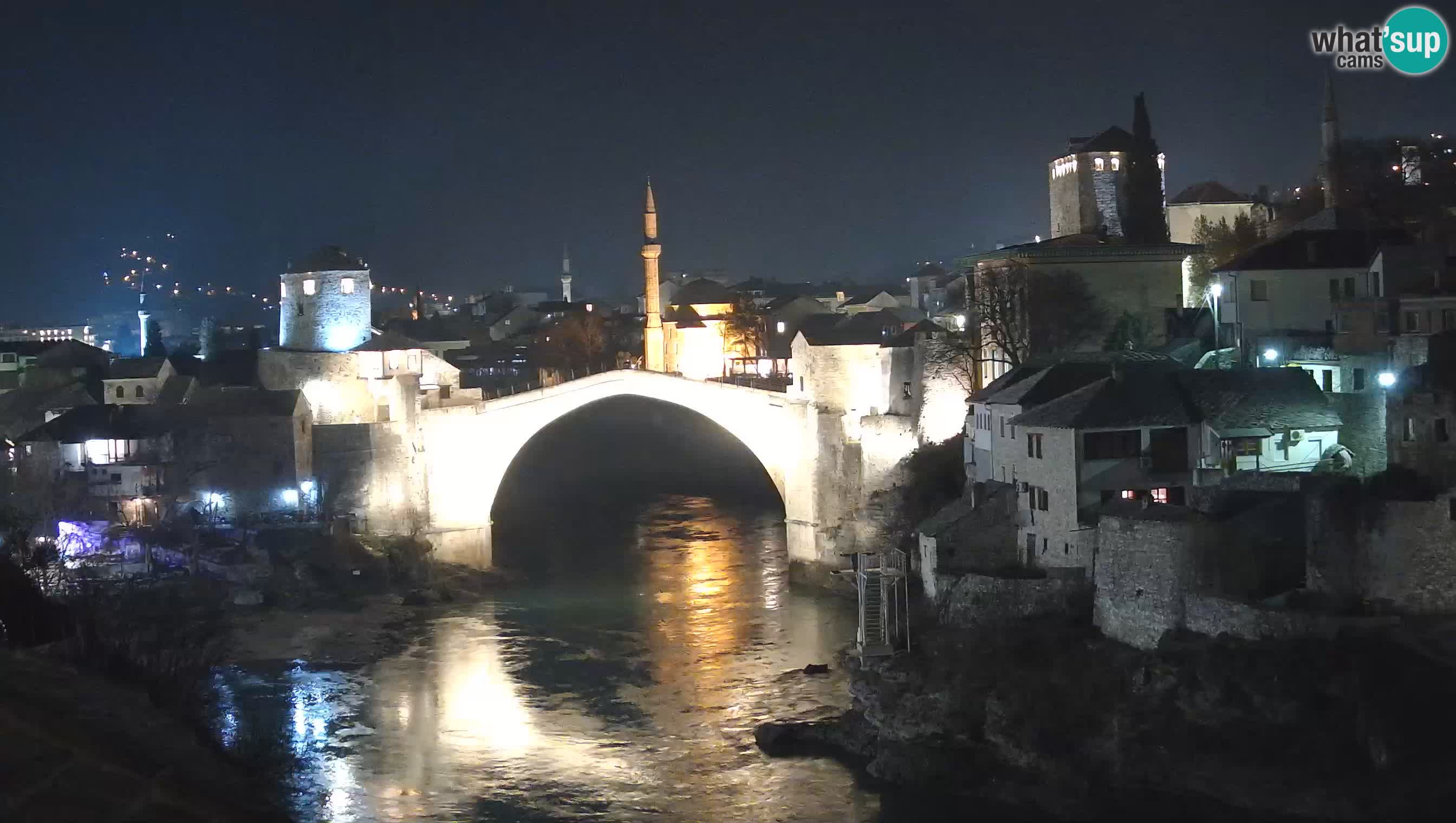 Cámara web de Mostar – El Viejo Puente sobre el río Neretva