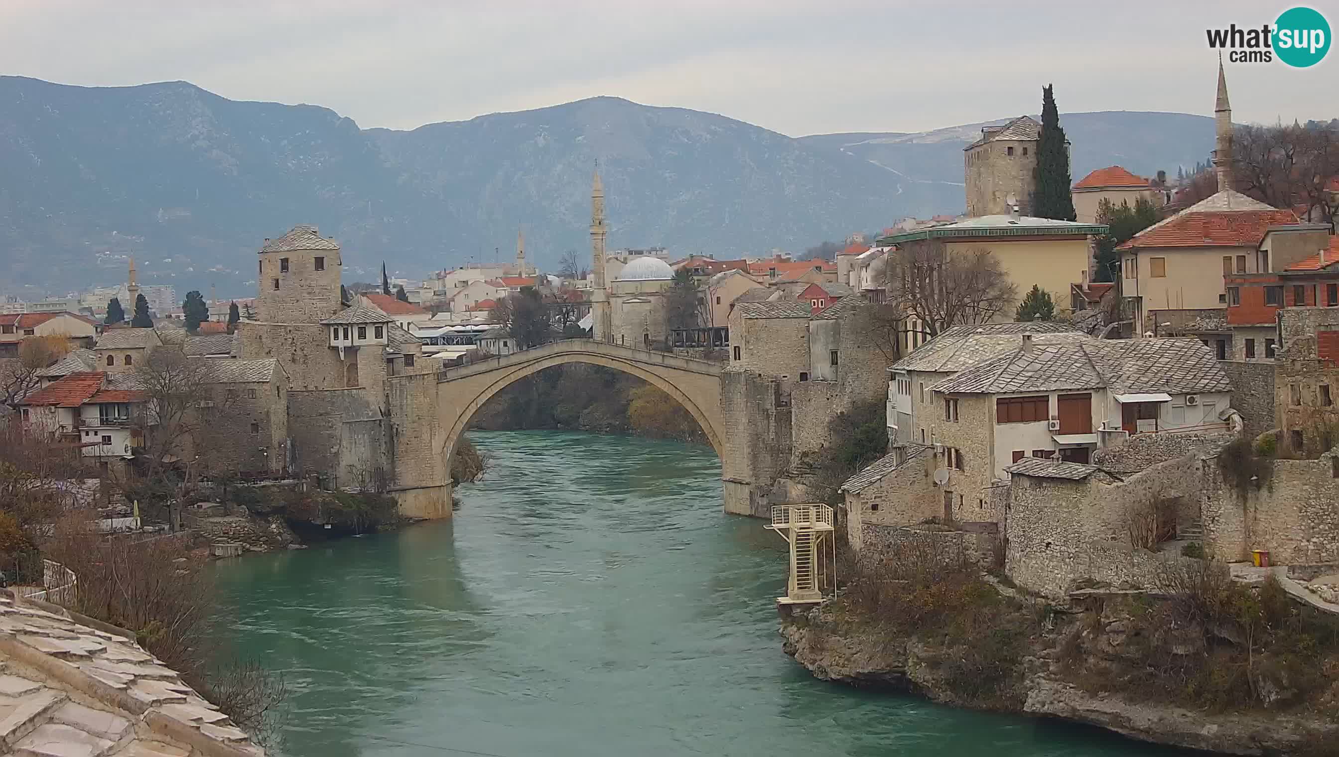 Mostar web kamera – Stari Most i rijeka Neretva – Goa Mostar