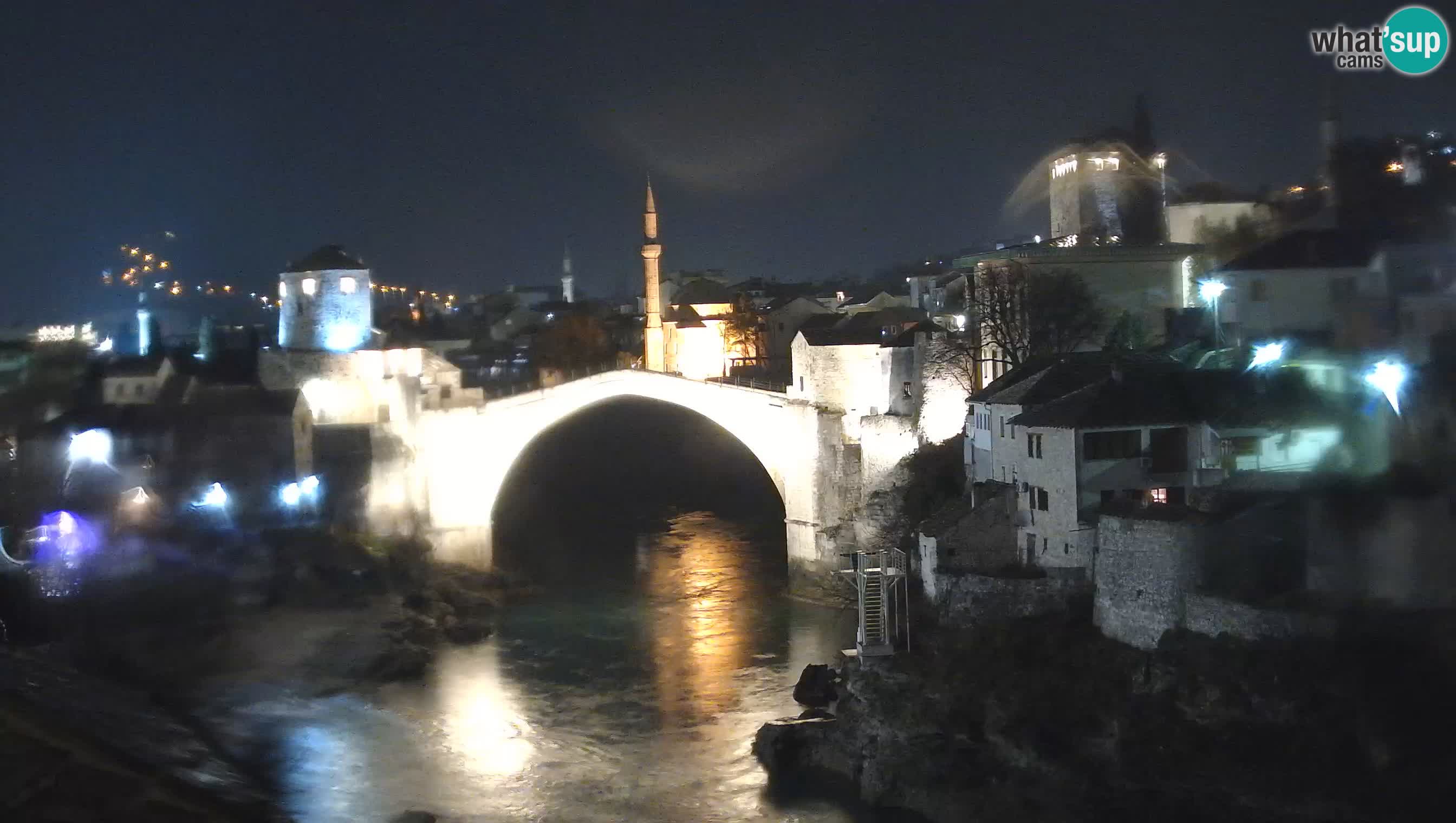 Cámara web de Mostar – El Viejo Puente sobre el río Neretva