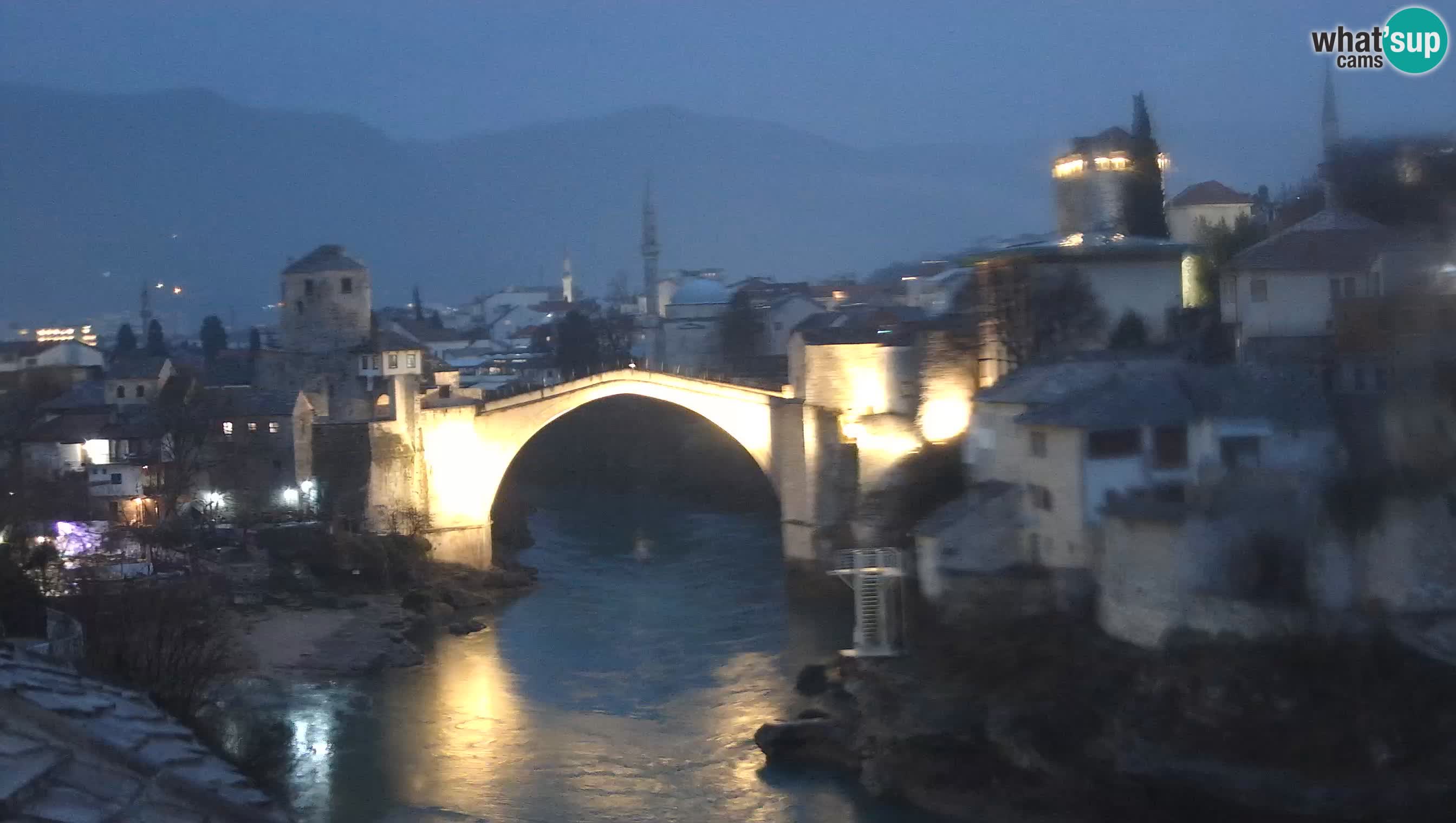 Mostar web kamera – Stari Most i rijeka Neretva – Goa Mostar