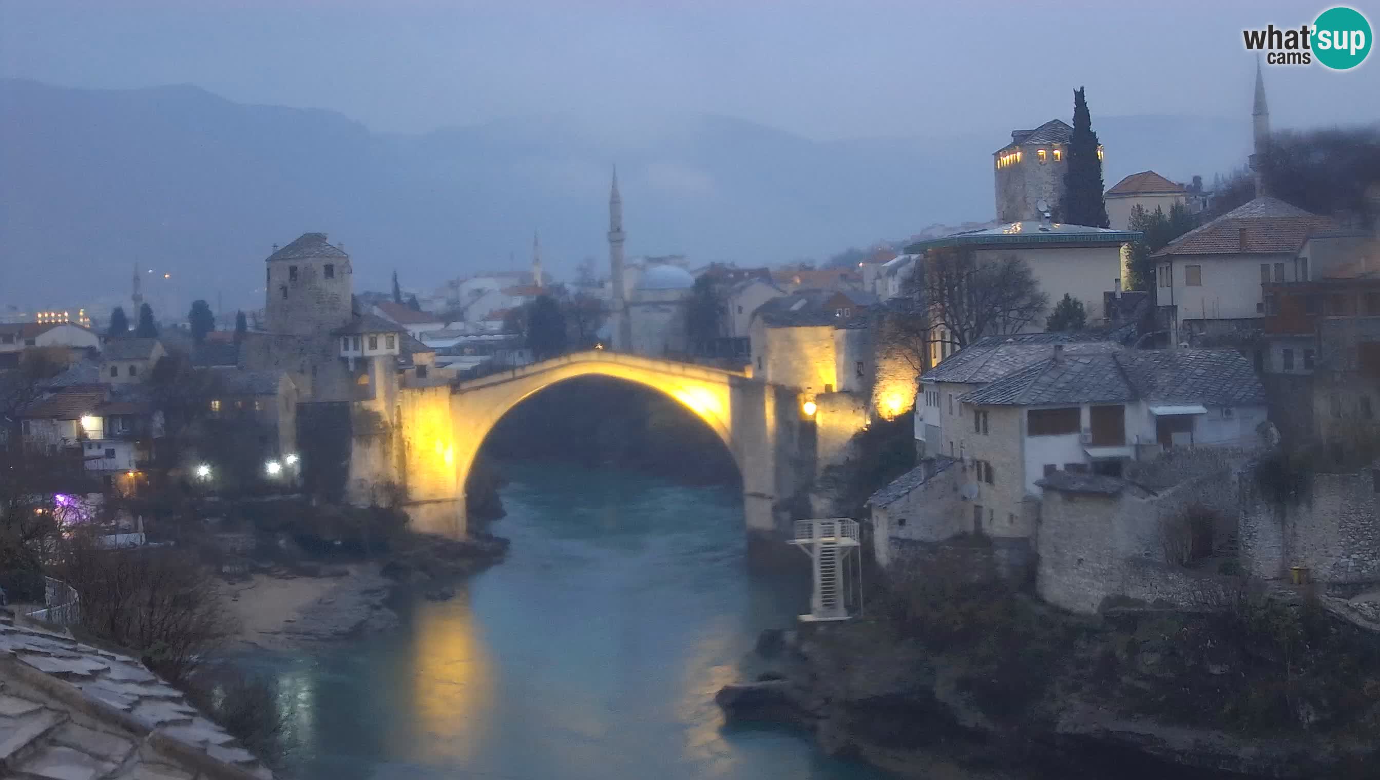 Live Webcam of Mostar – Stari Most (Old Bridge) and Neretva River