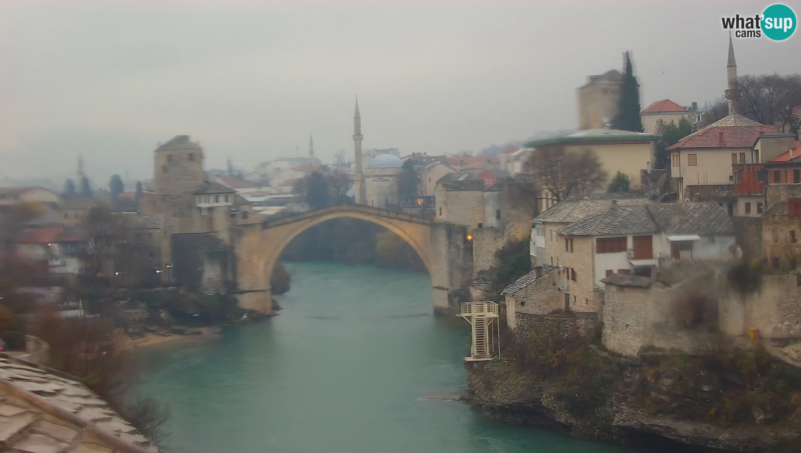 Live Webcam of Mostar – Stari Most (Old Bridge) and Neretva River