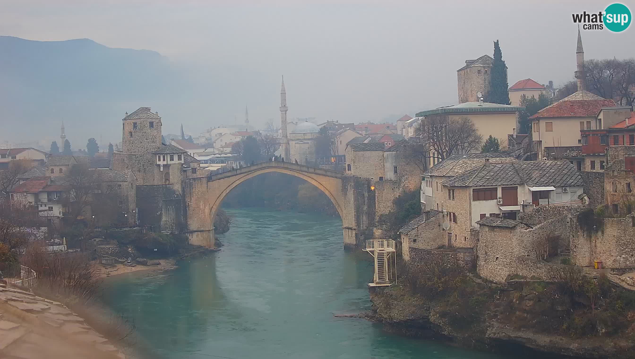 Mostar v živo – Spletna kamera na Starem mostu in reki Neretvi