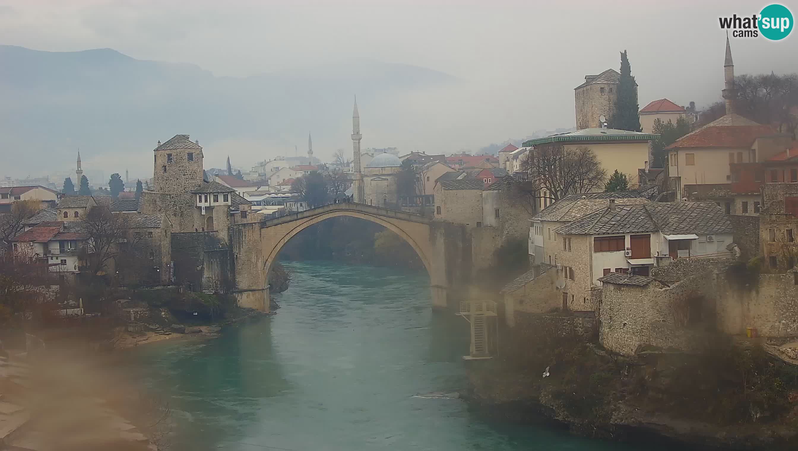 Webcam de Mostar – Le Vieux Pont sur la rivière Neretva