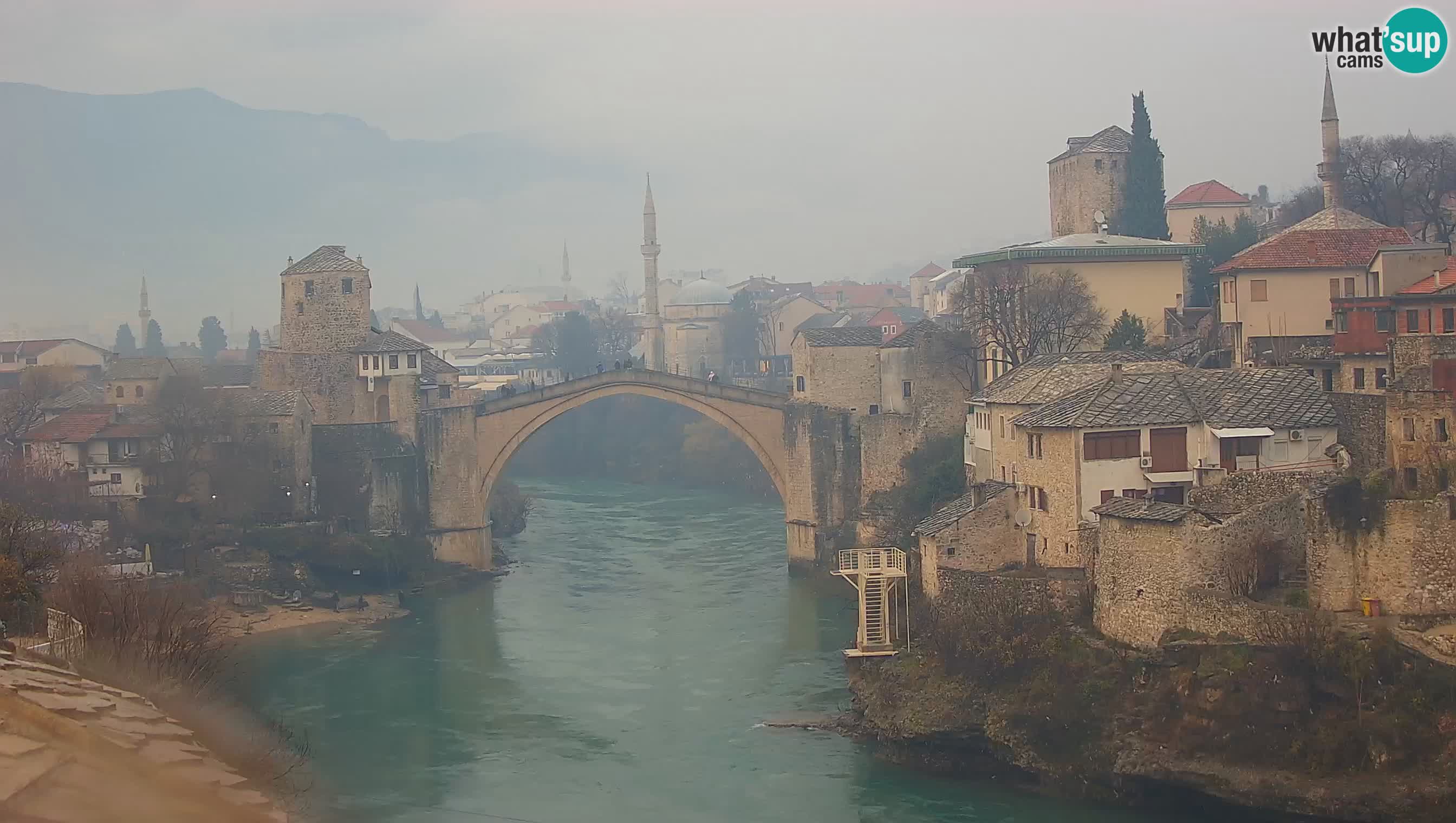 Webcam Mostar – Il Ponte Vecchio sul fiume Neretva