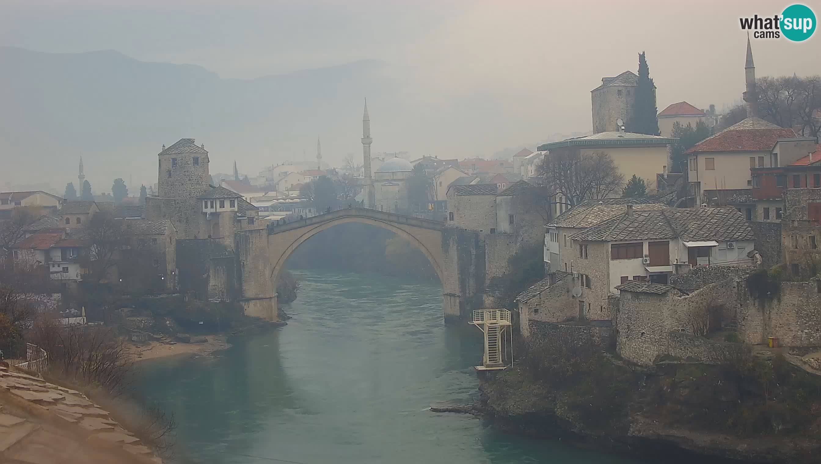 Mostar v živo – Spletna kamera na Starem mostu in reki Neretvi