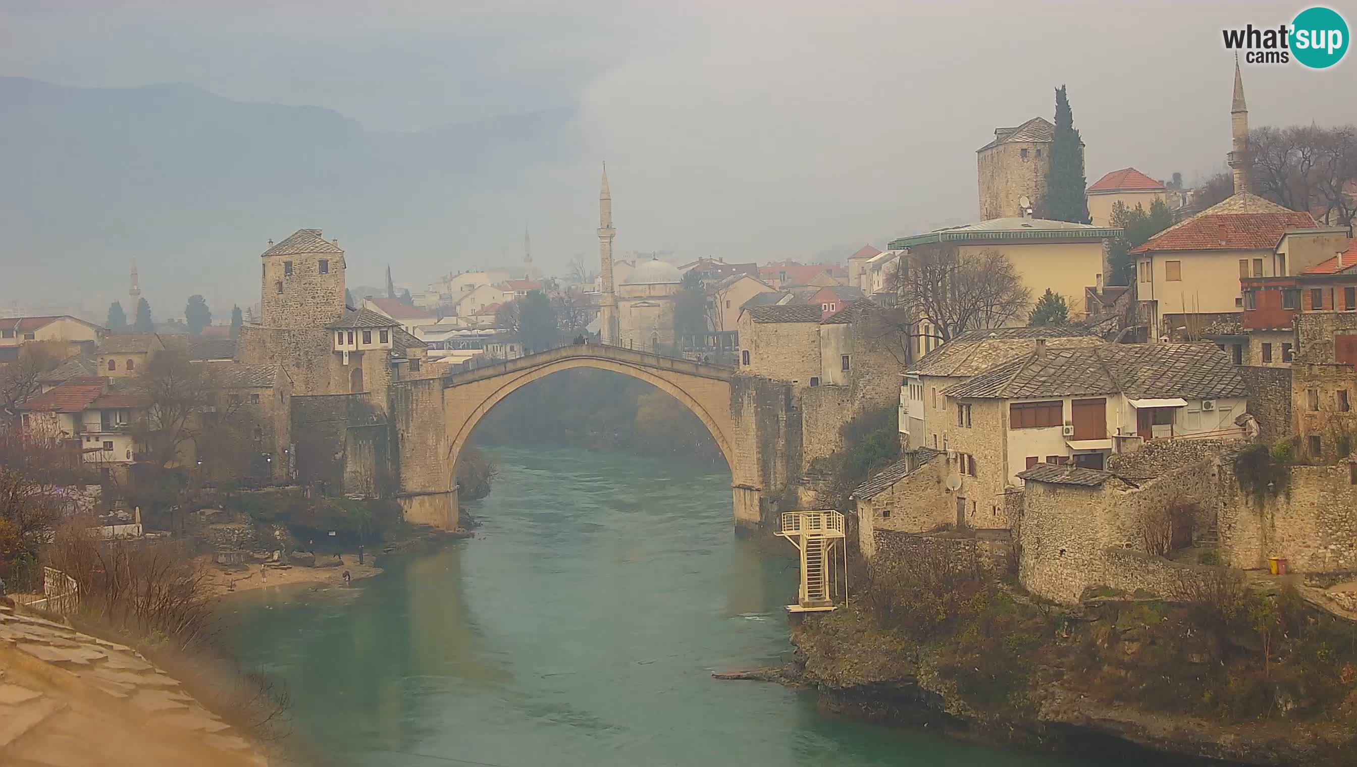 Live Webcam of Mostar – Stari Most (Old Bridge) and Neretva River