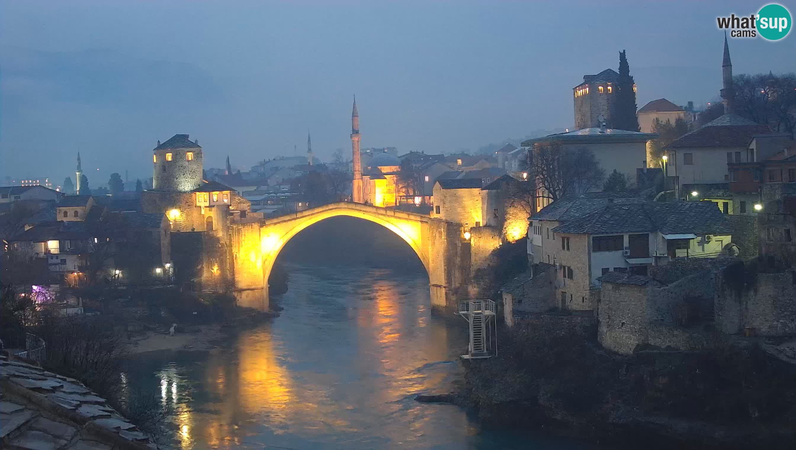 Live Webcam of Mostar – Stari Most (Old Bridge) and Neretva River