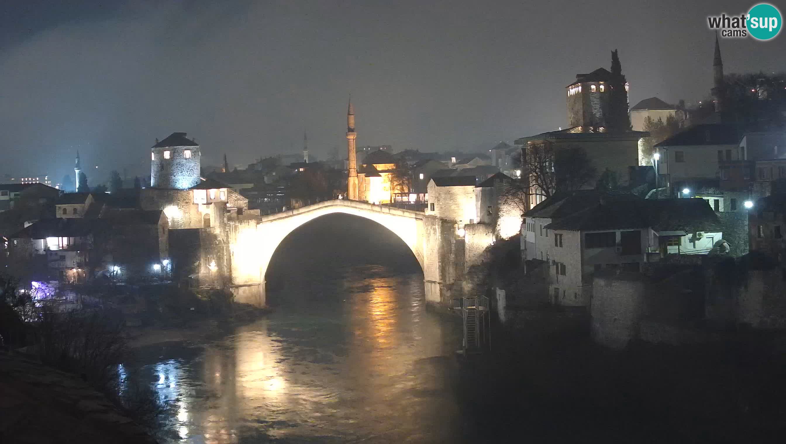 Cámara web de Mostar – El Viejo Puente sobre el río Neretva