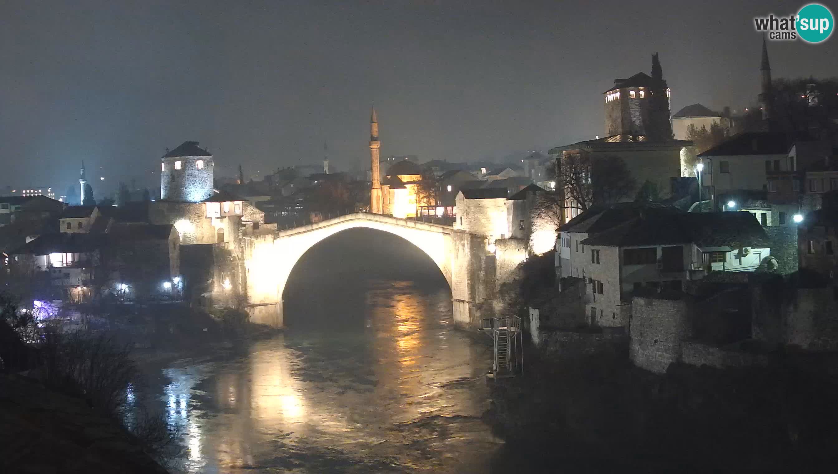 Cámara web de Mostar – El Viejo Puente sobre el río Neretva