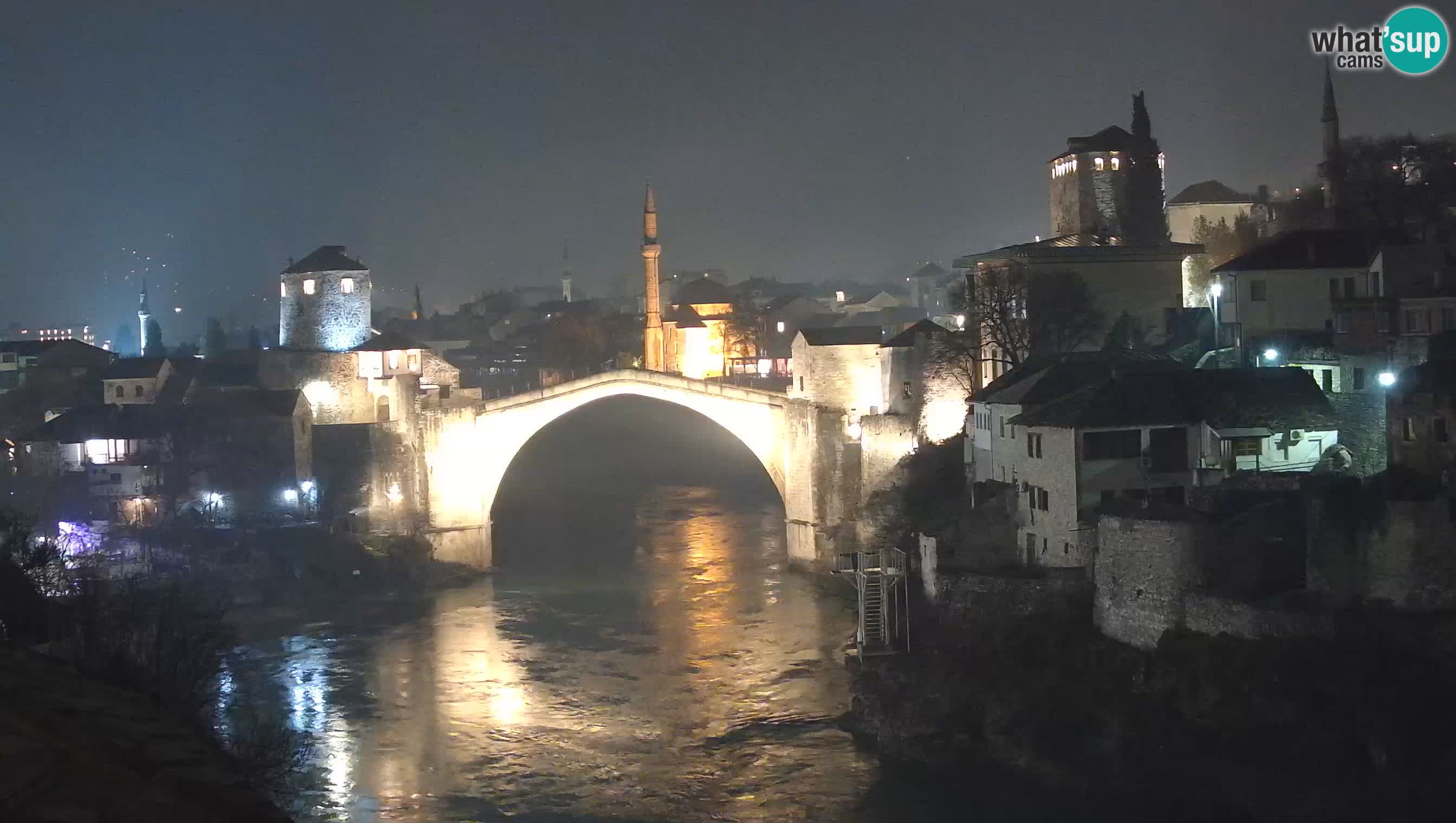 Cámara web de Mostar – El Viejo Puente sobre el río Neretva