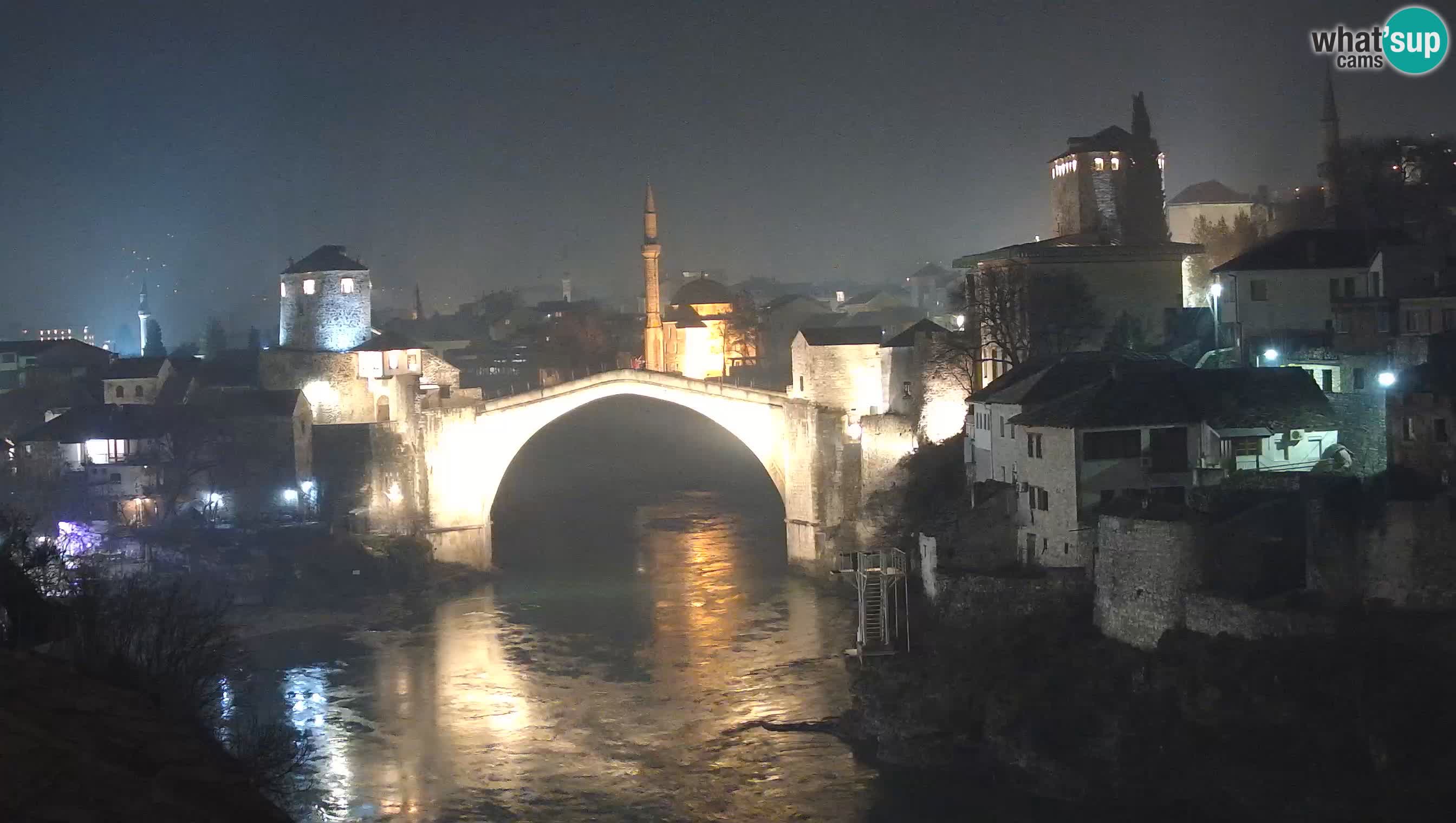 Webcam de Mostar – Le Vieux Pont sur la rivière Neretva