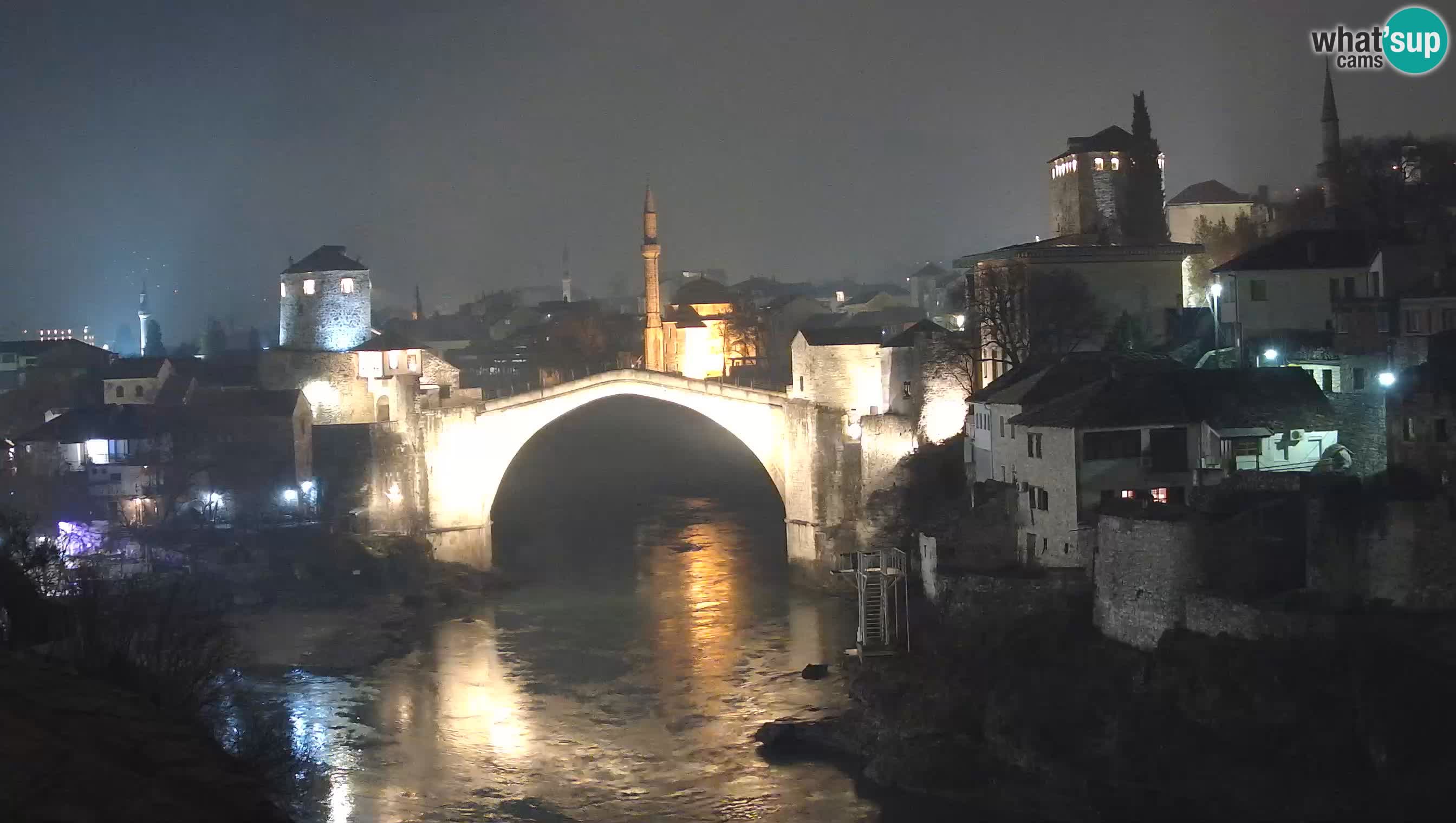 Webcam de Mostar – Le Vieux Pont sur la rivière Neretva
