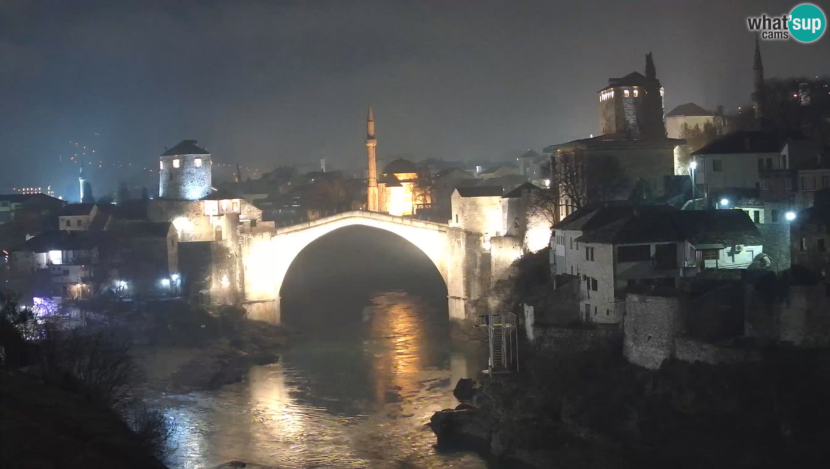 Mostar v živo – Spletna kamera na Starem mostu in reki Neretvi