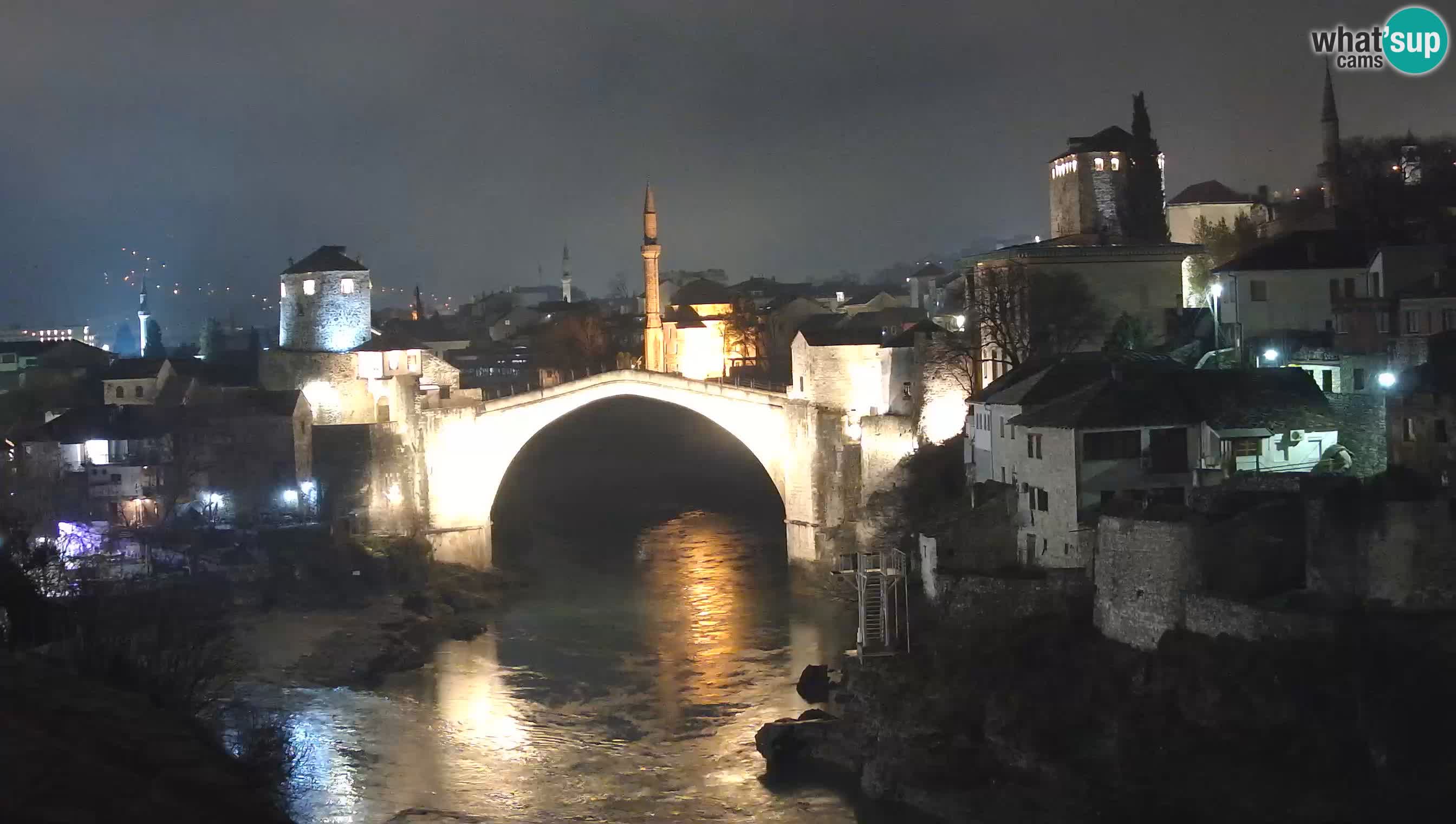 Webcam de Mostar – Le Vieux Pont sur la rivière Neretva