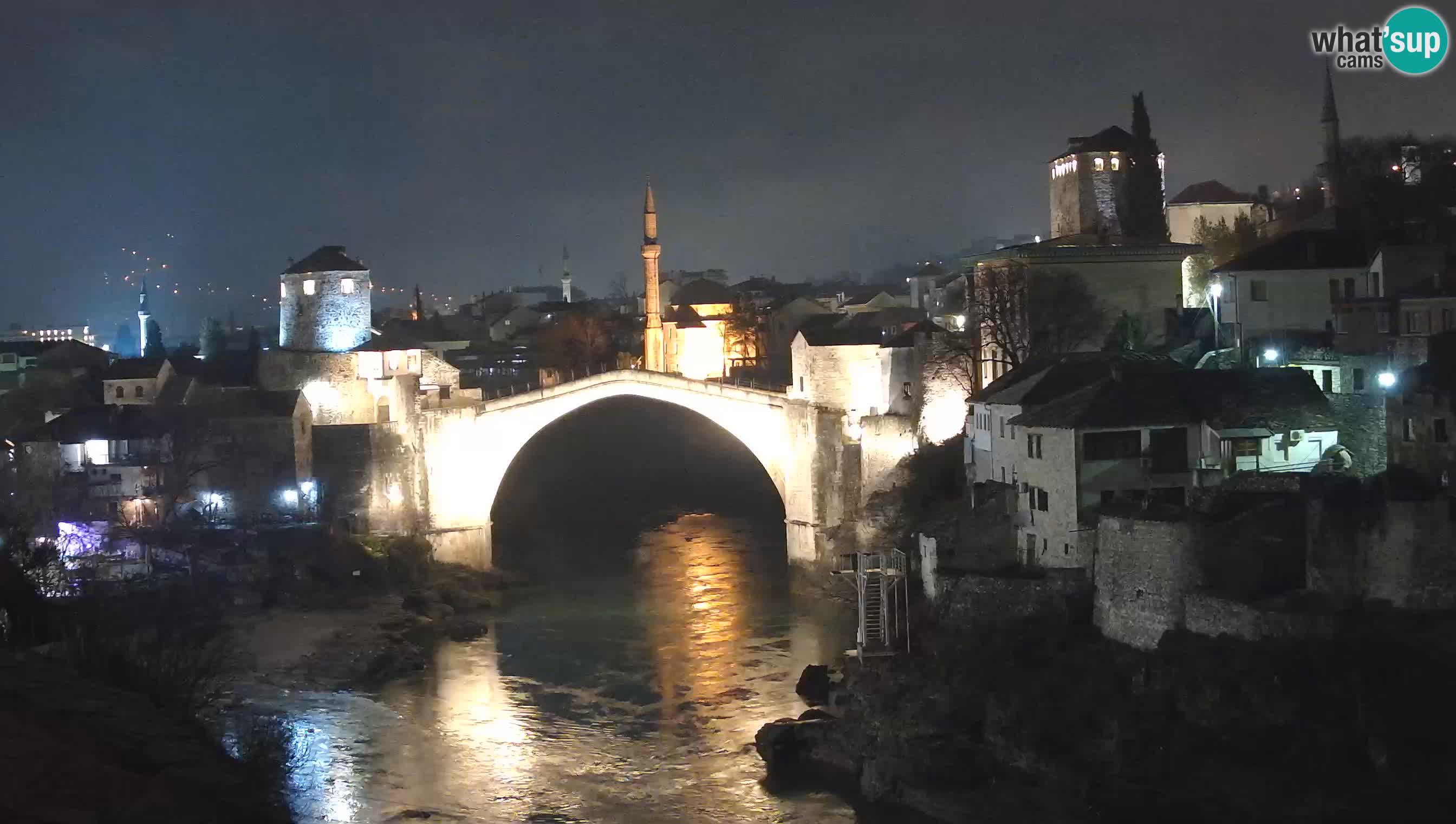 Webcam de Mostar – Le Vieux Pont sur la rivière Neretva